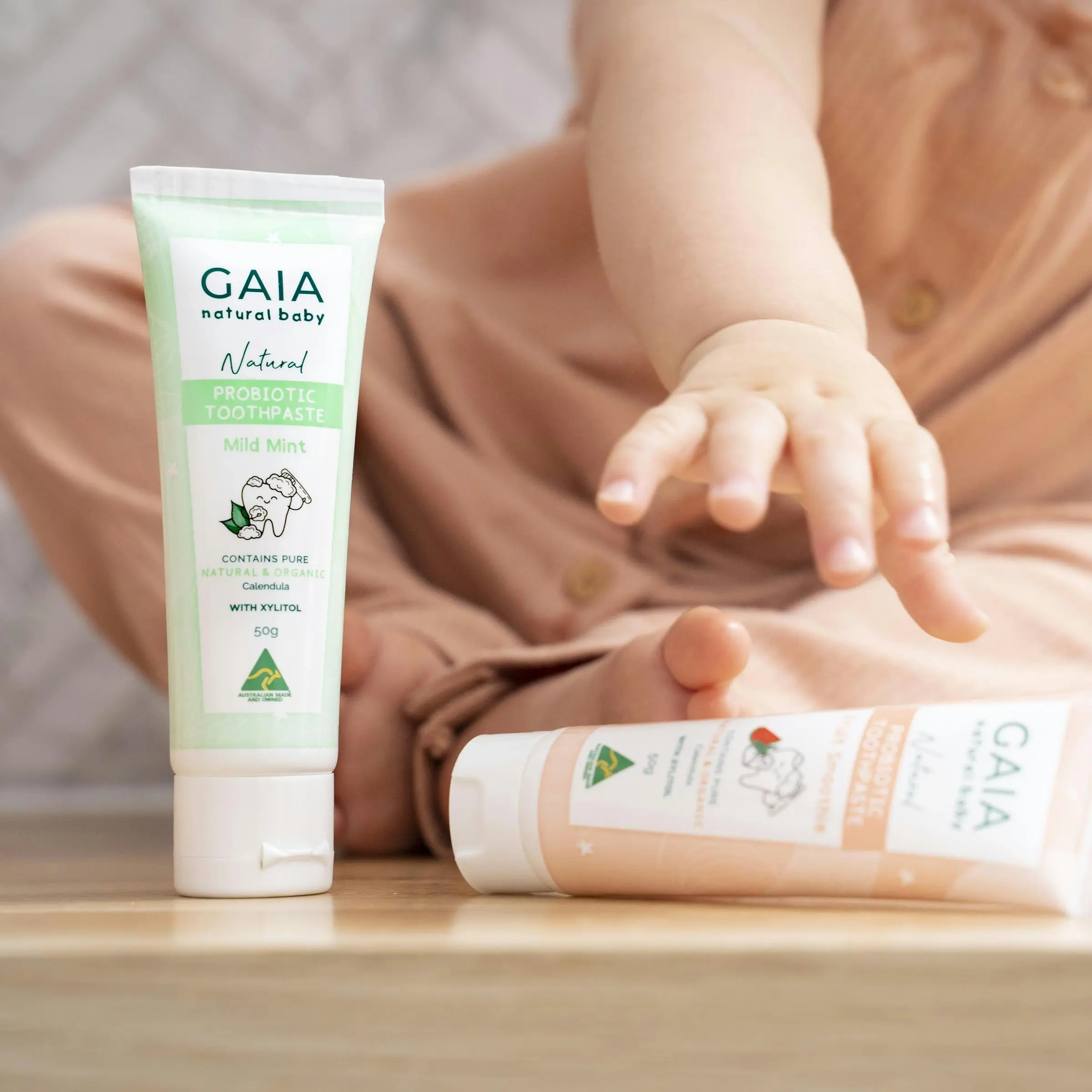 Gaia Natural Baby Probiotic Toothpaste Mild Mint 50g