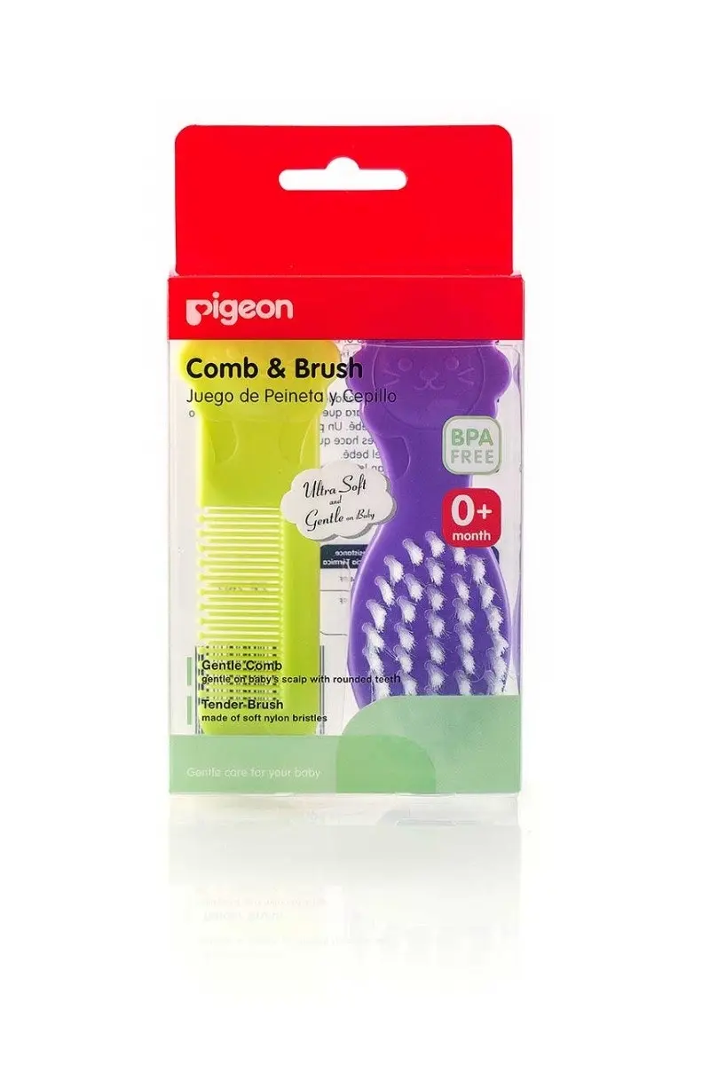 PIGEON Comb & Brush Set 2 Pieces