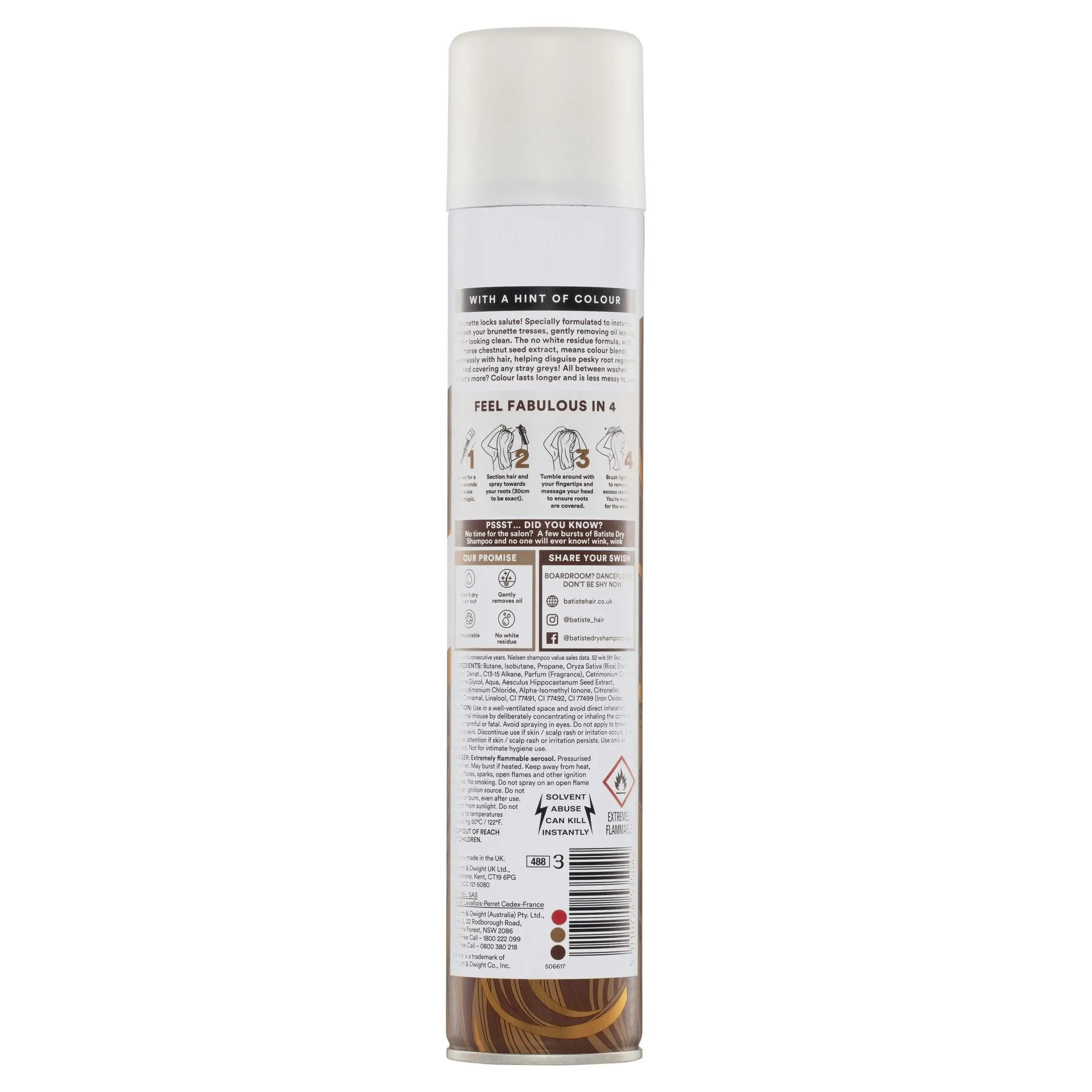 Batiste Dry Shampoo Brunette 350ml