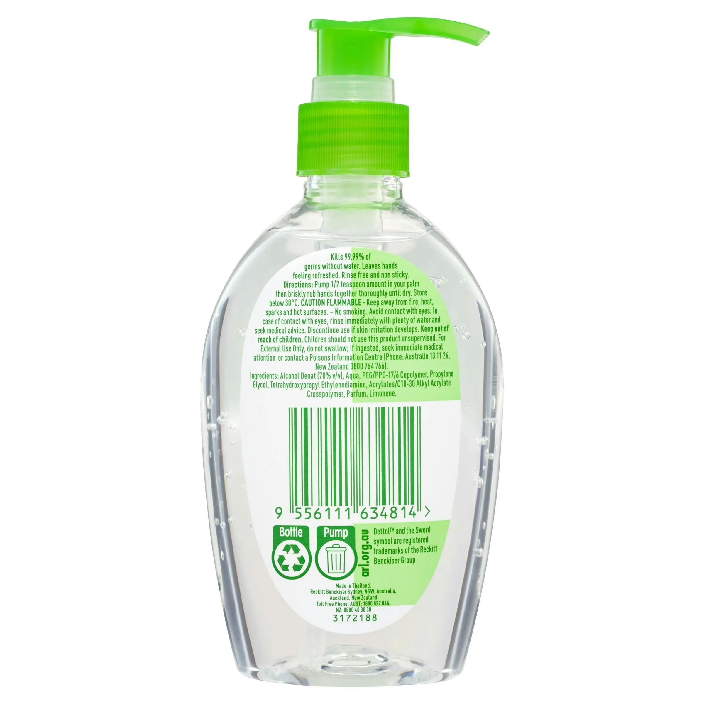 Dettol Healthy Touch Liquid Antibacterial Instant Hand Sanitiser 200mL