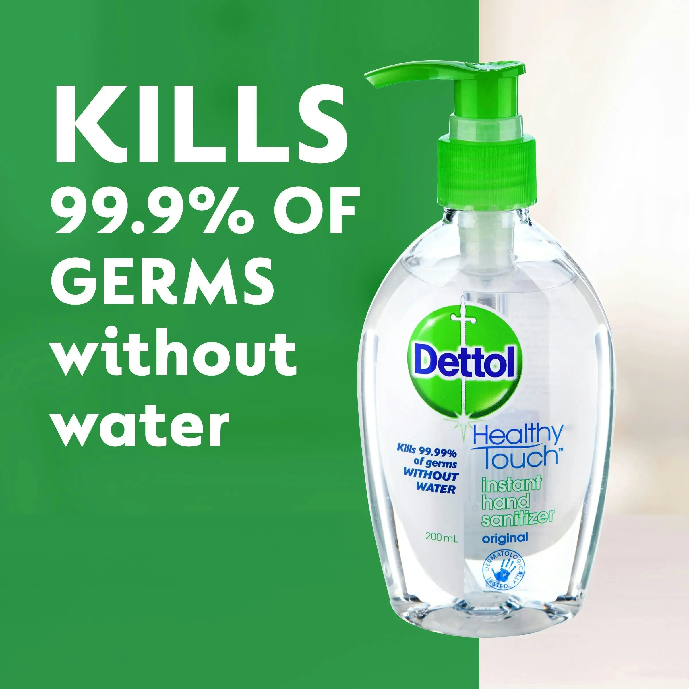 Dettol Healthy Touch Liquid Antibacterial Instant Hand Sanitiser 200mL