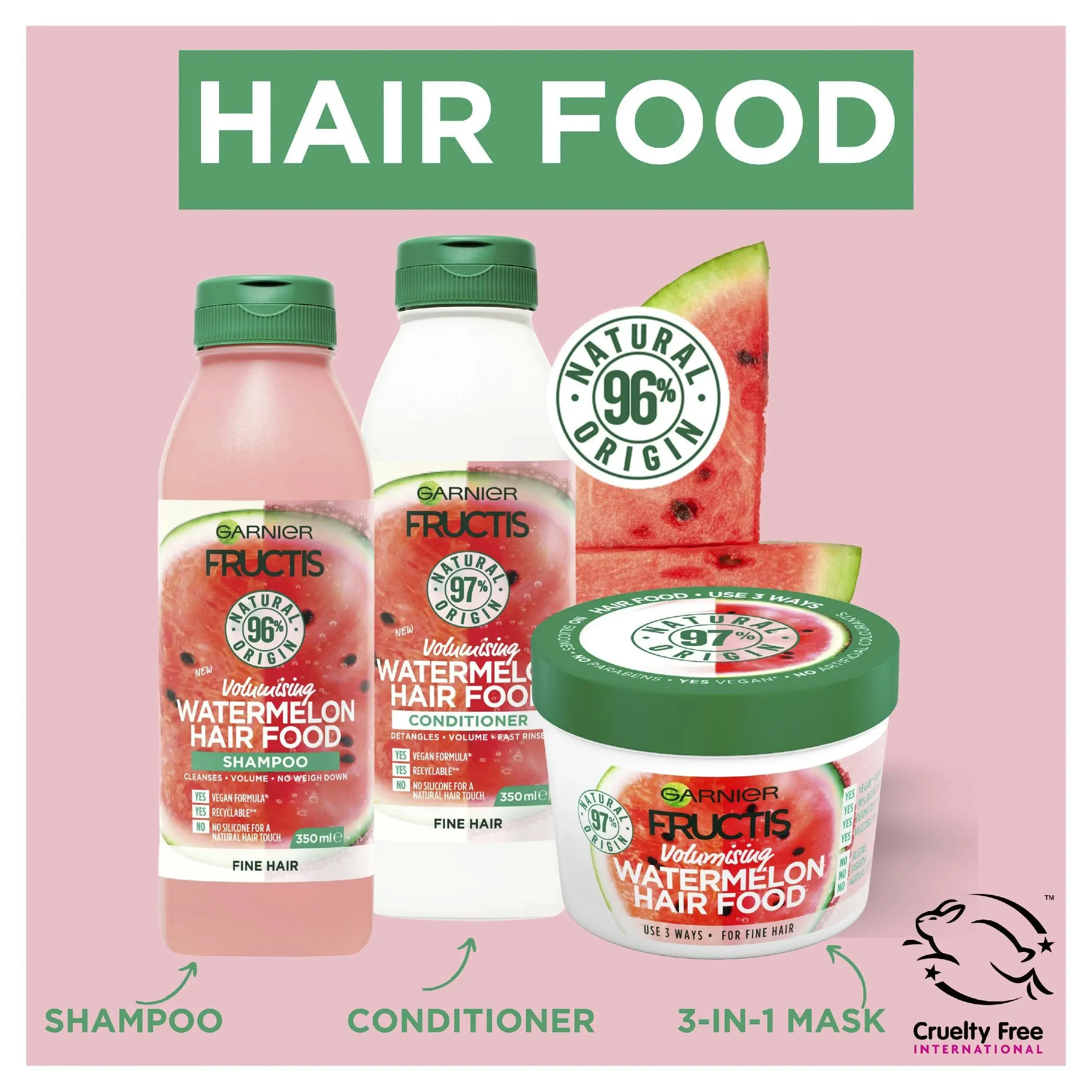 Garnier Fructis Hair Food Watermelon 390ml