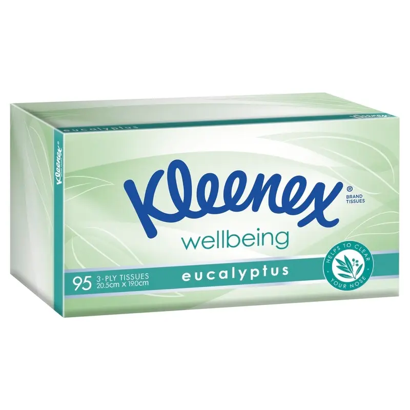 Kleenex Eucalyptus Facial Tissues 95 Pack