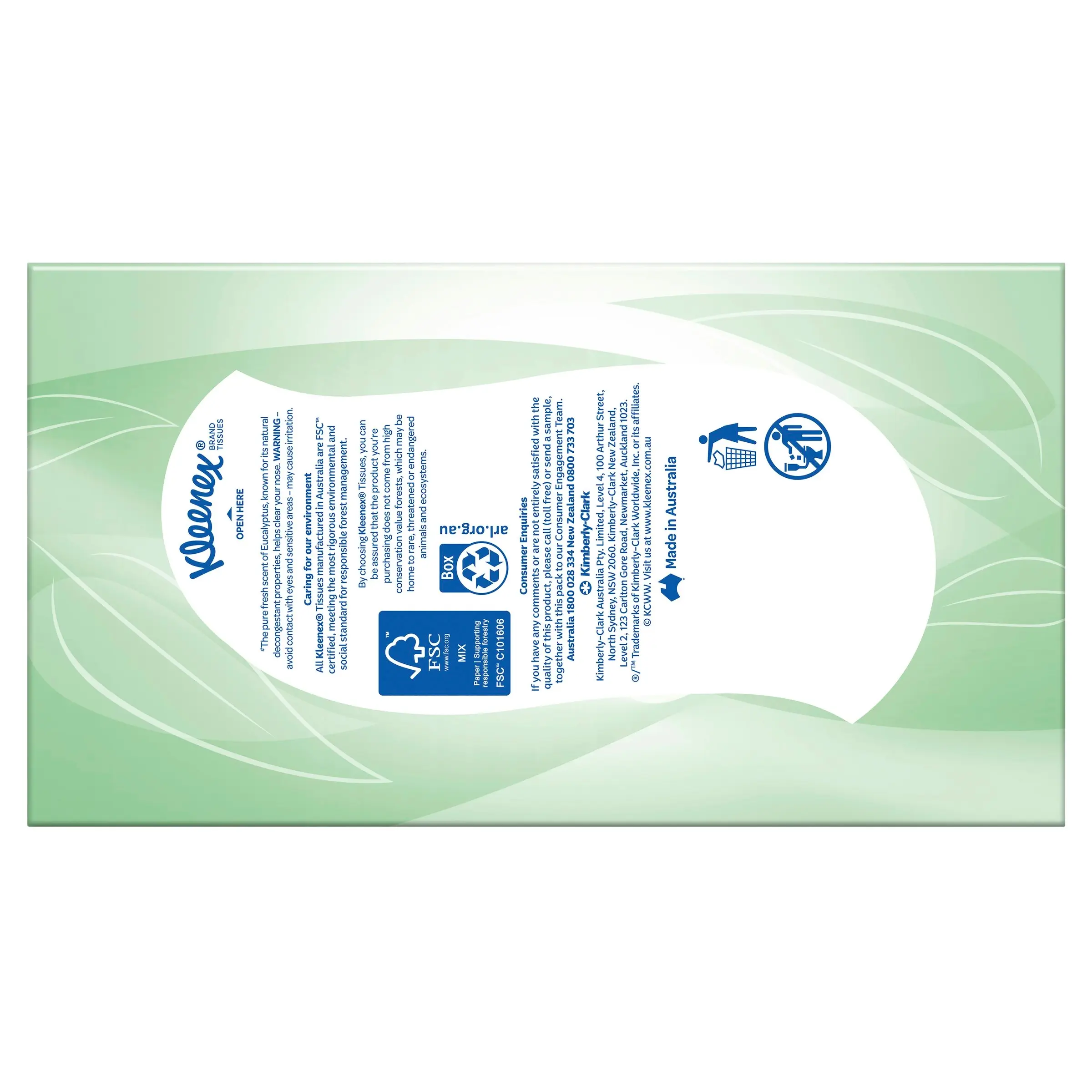 Kleenex Eucalyptus Facial Tissues 95 Pack