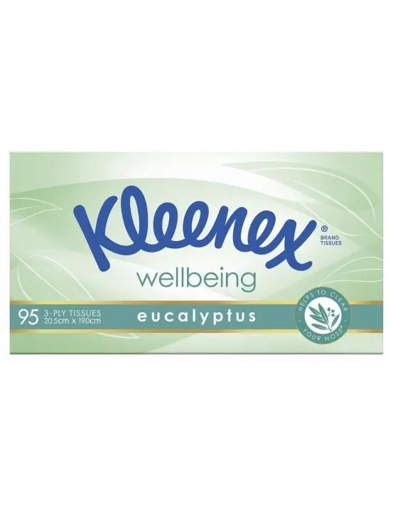 Kleenex Eucalyptus Facial Tissues 95 Pack