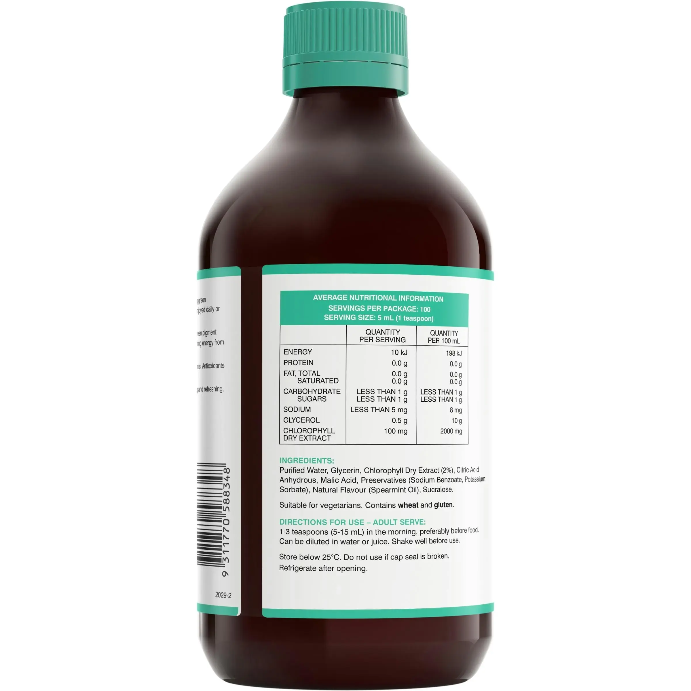 Swisse Chlorophyll Spearmint Superfood Liquid 500mL