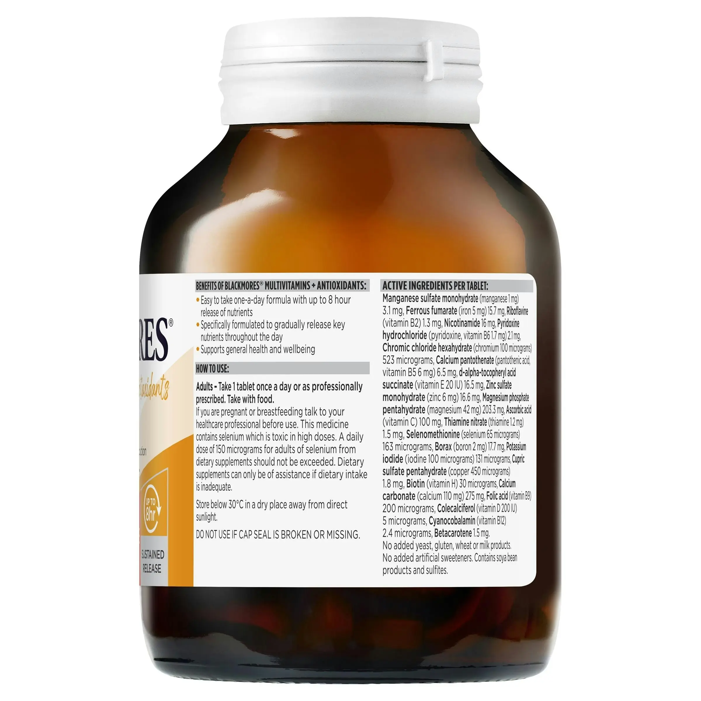 Blackmores Sustained Release Multi + Antioxidants 180 Tablets