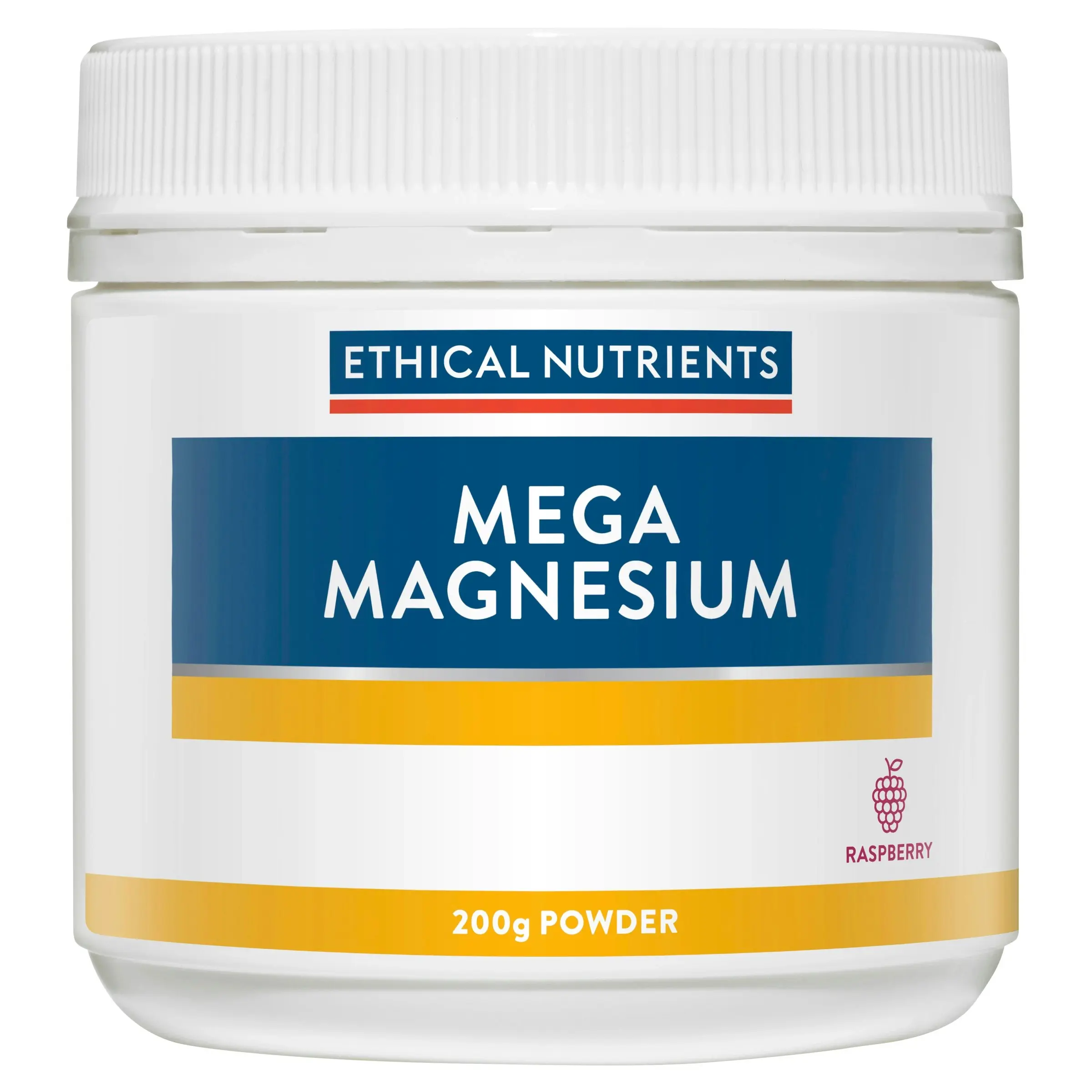 Ethical Nutrients Mega Magnesium Powder Raspberry 200g