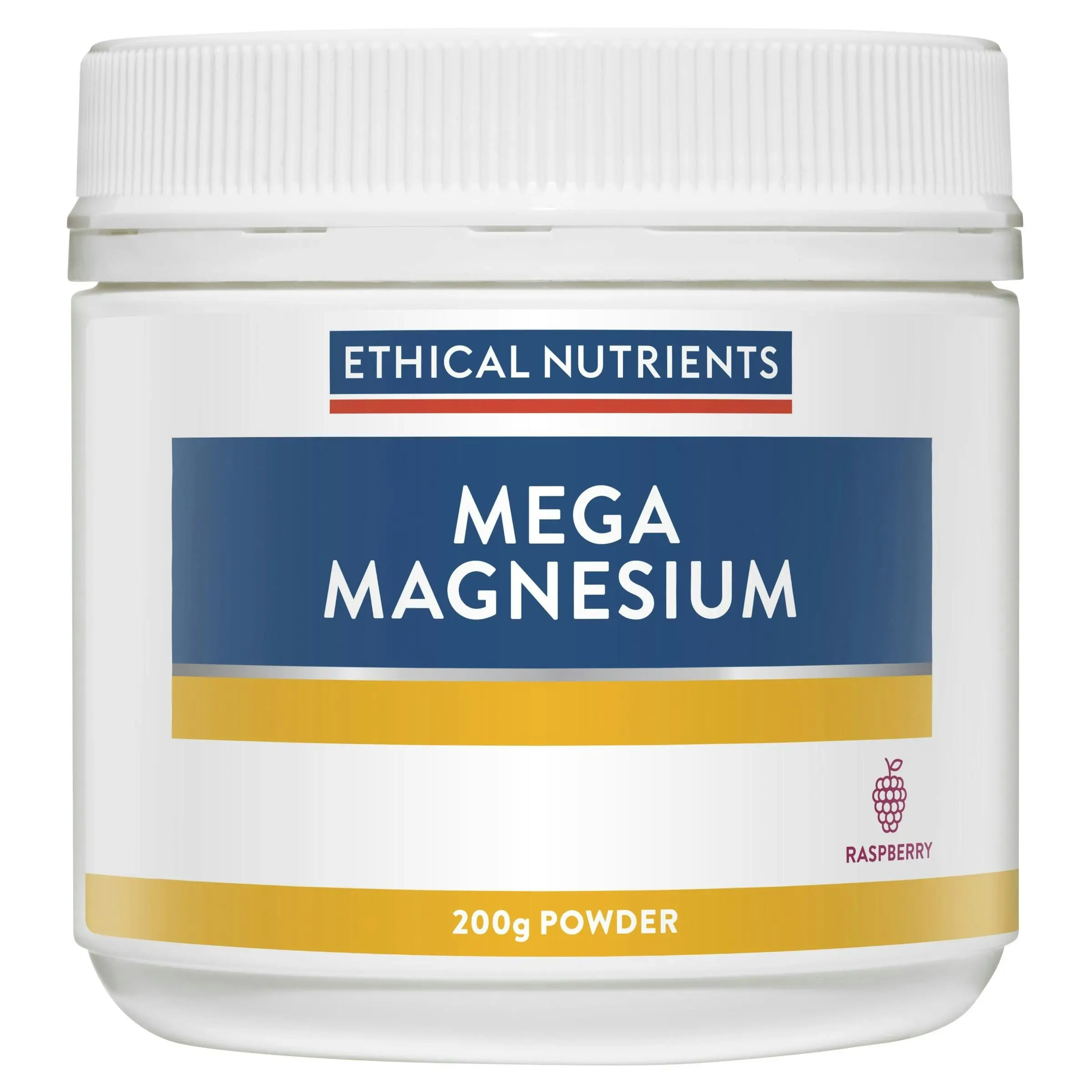 Ethical Nutrients Mega Magnesium Powder Raspberry 200g