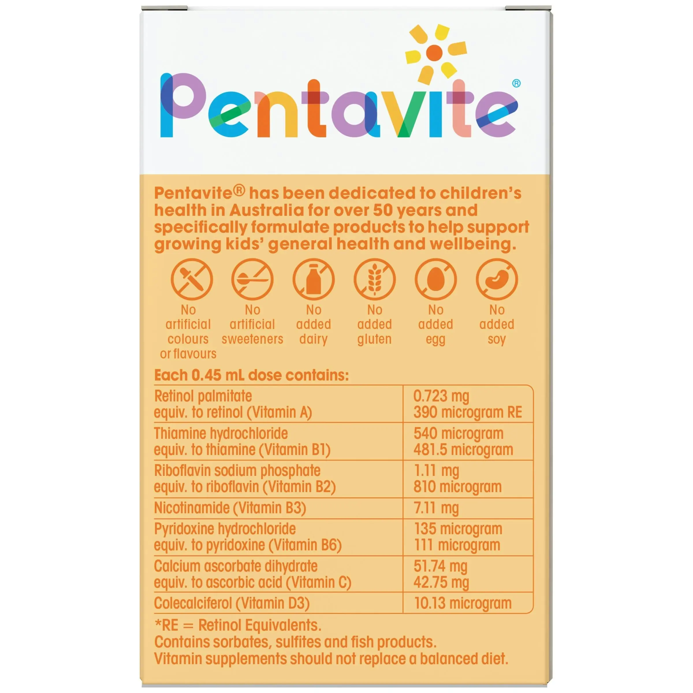 Pentavite Multivitamin Liquid For Infants 30ml