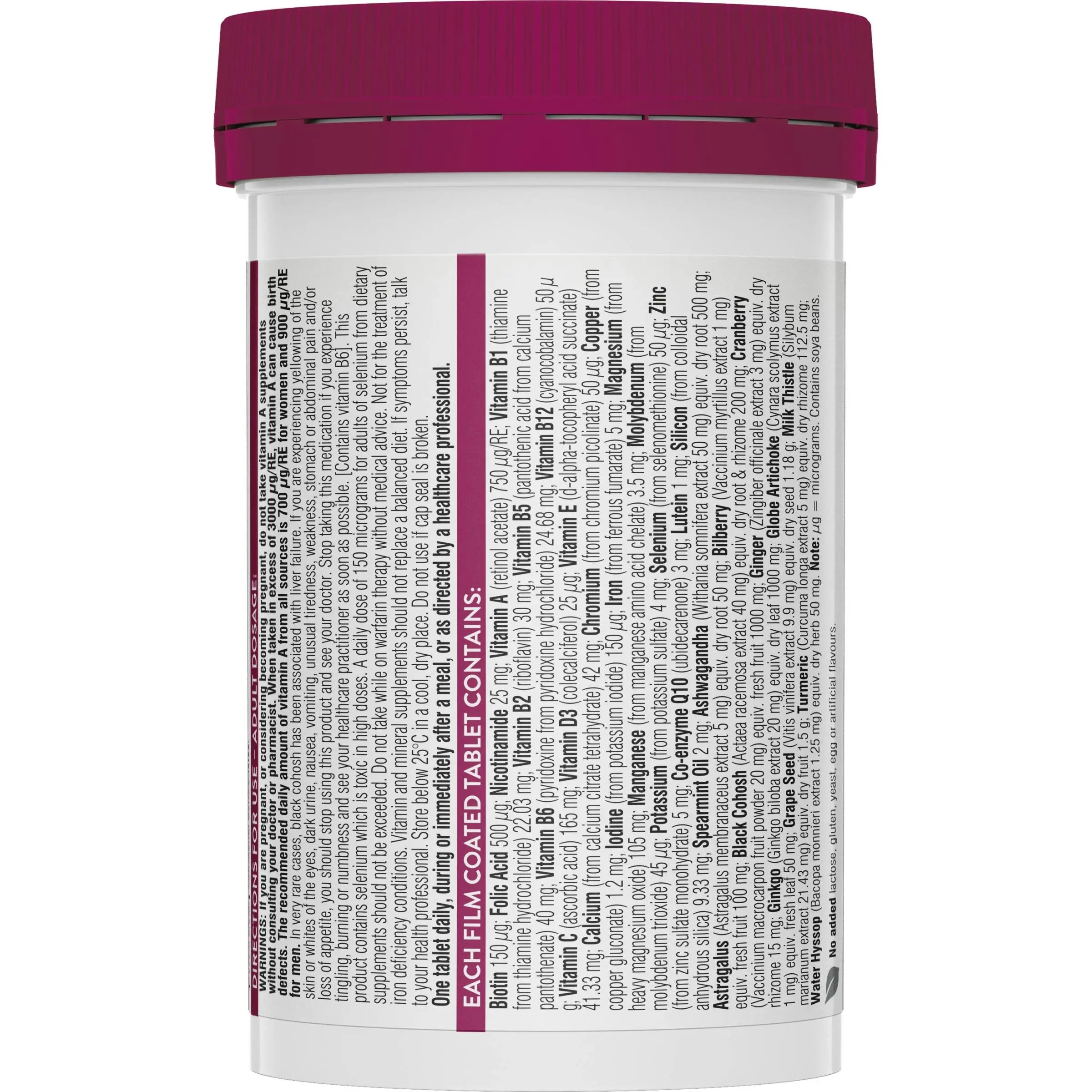 Swisse Ultivite Women's 50 + Multivitamin 90 Tablets