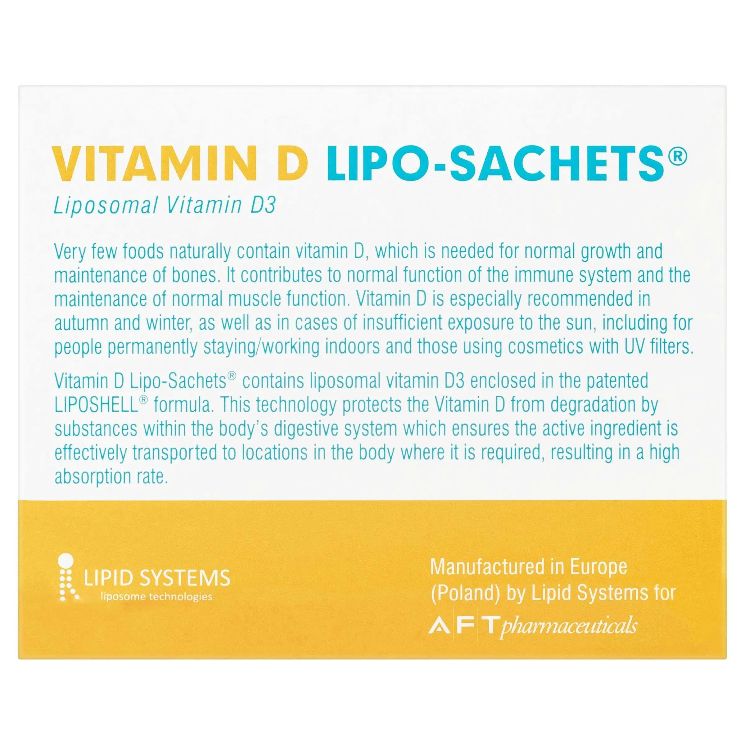 Lipo-Sachets Vitamin D Melon 5g 30 Sachets