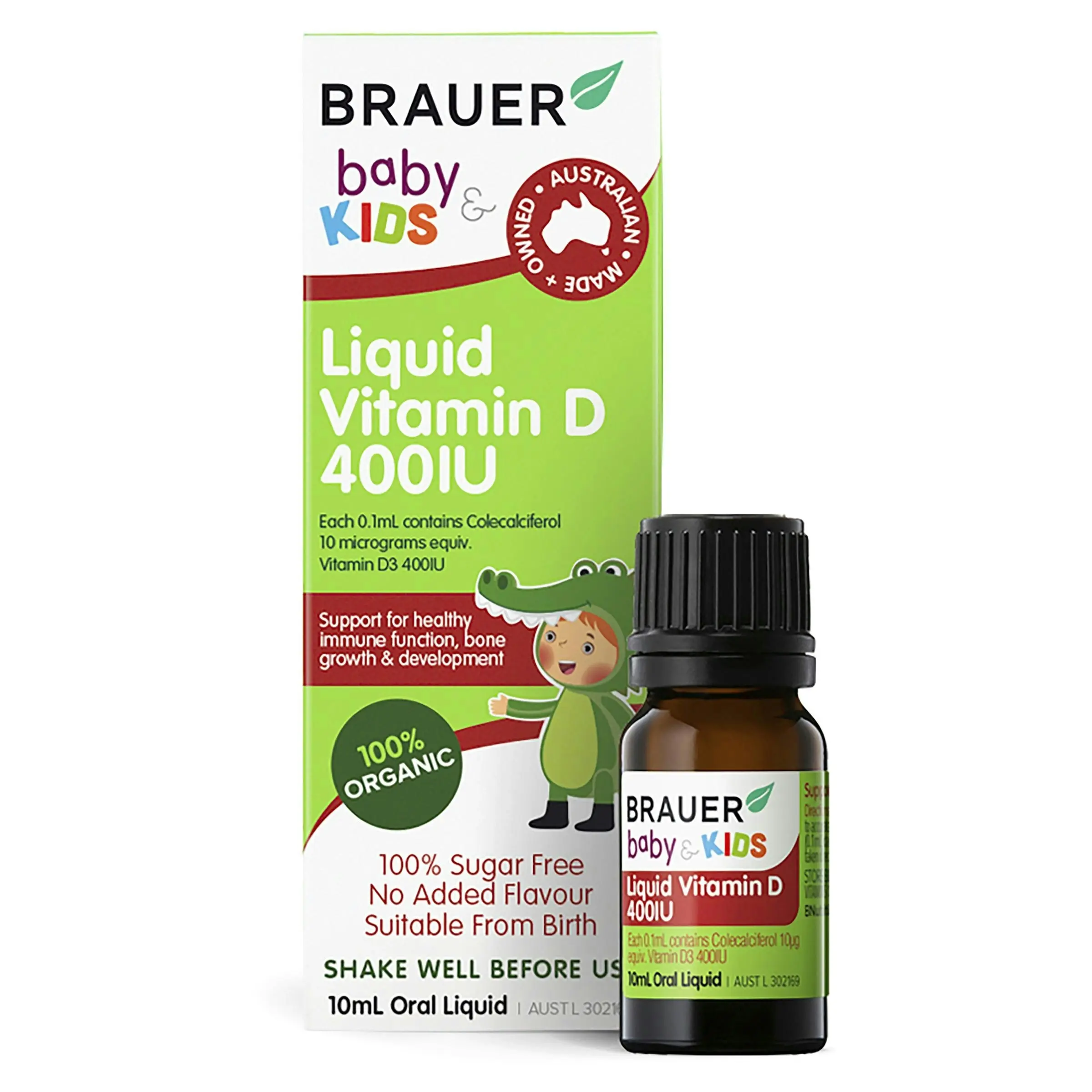 Brauer Baby & Kids Liquid Vitamin D 400IU 10mL