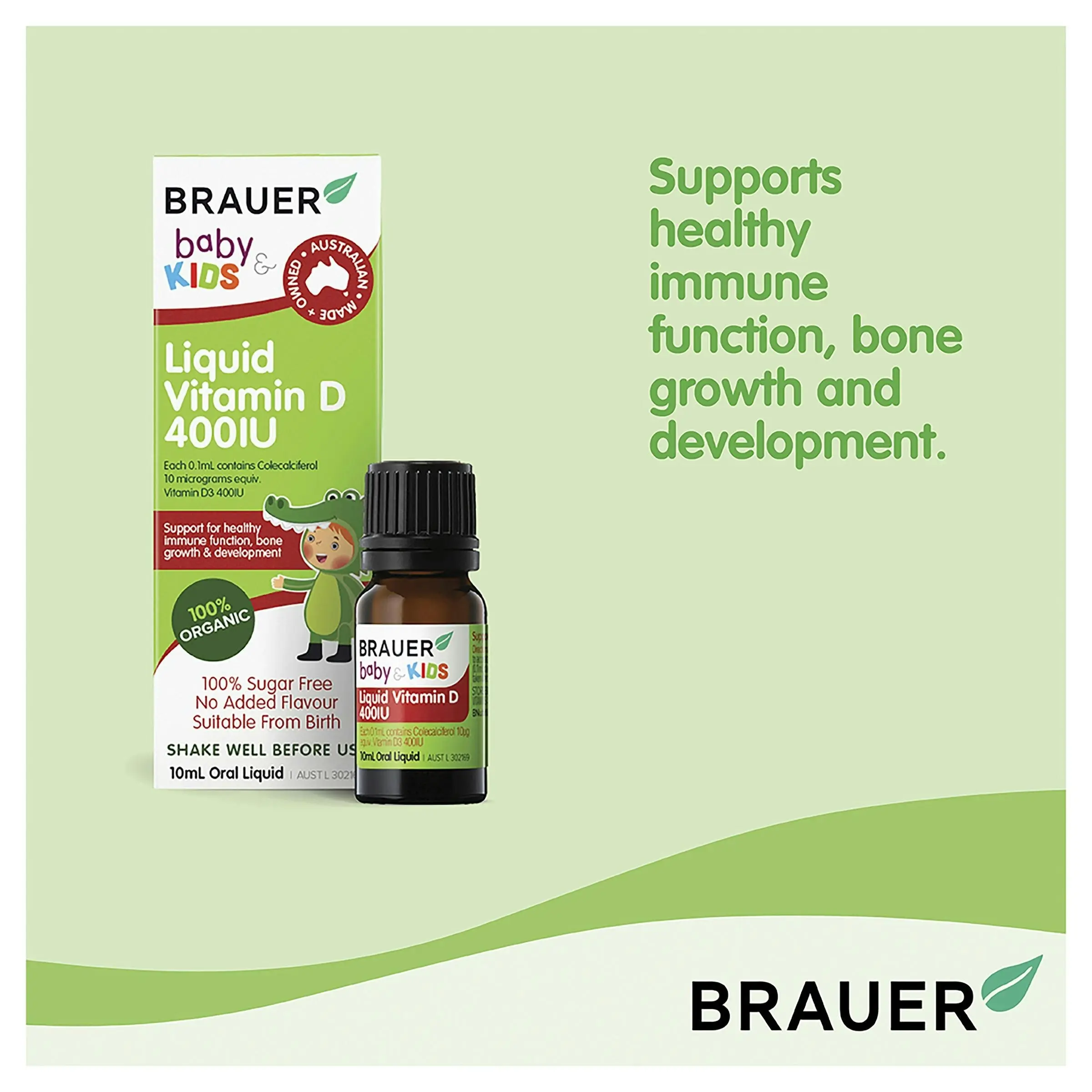 Brauer Baby & Kids Liquid Vitamin D 400IU 10mL