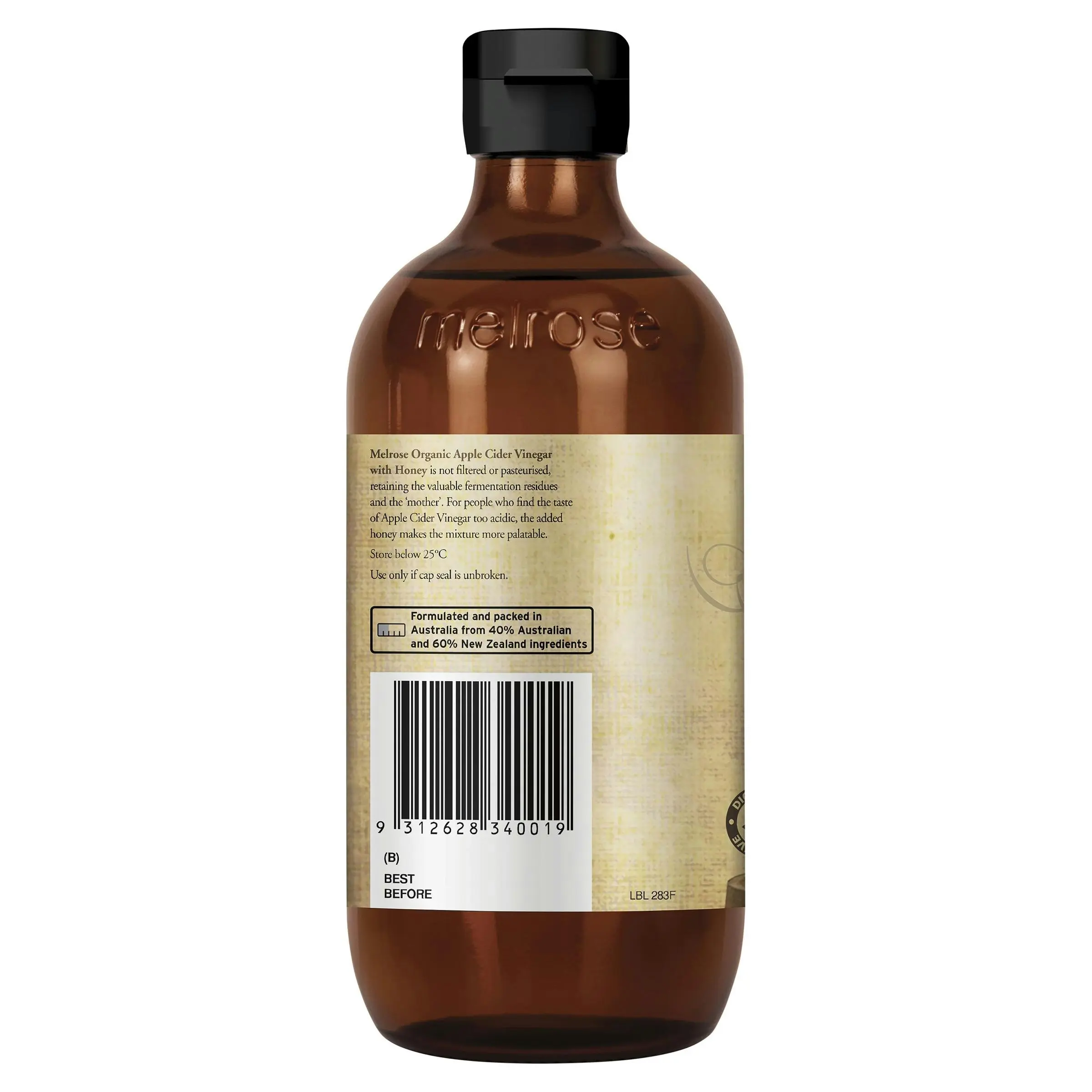 Melrose Organic Apple Cider Vinegar with Honey 500mL