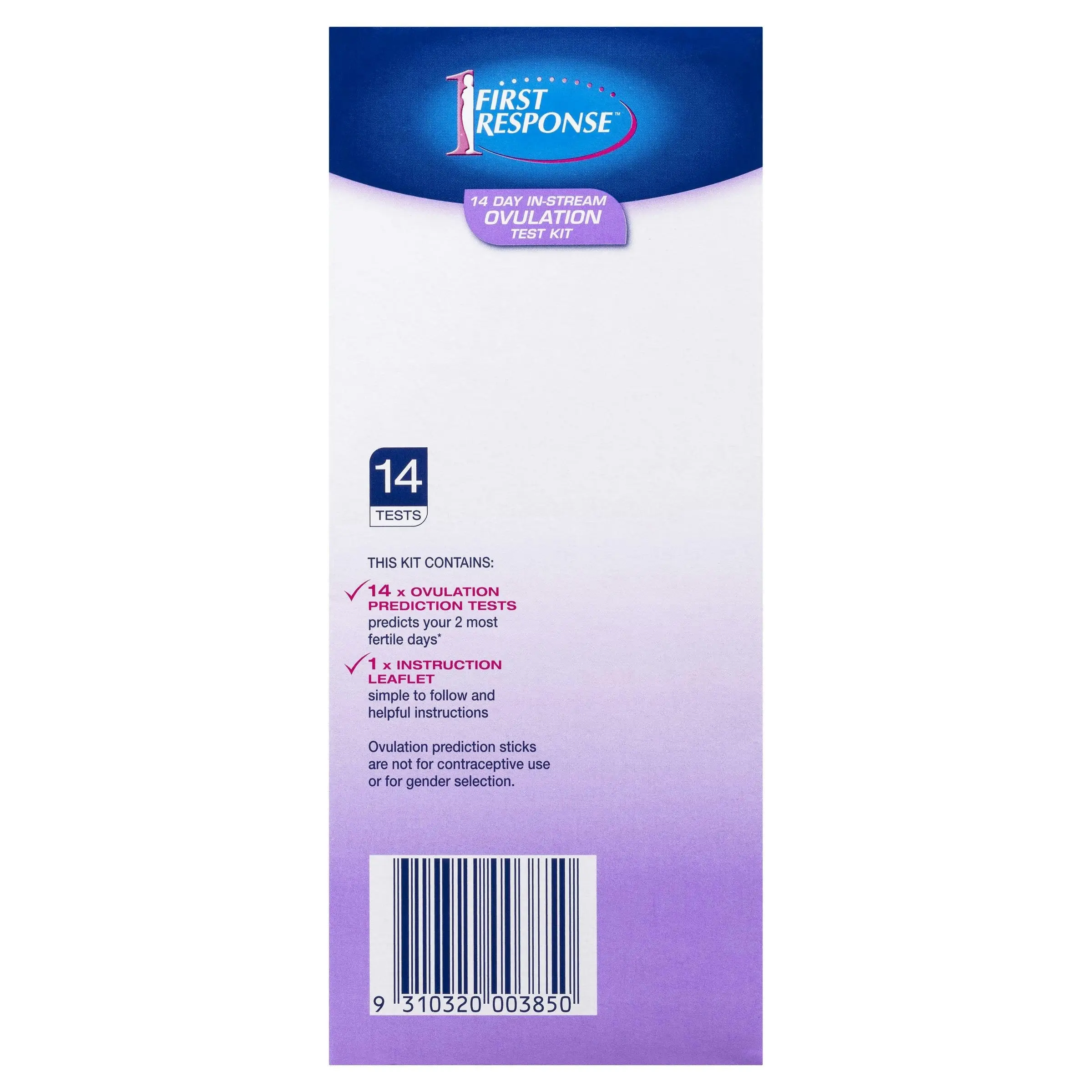 First Response 14 Day In Stream Ovulation Test Kit 14 Pack