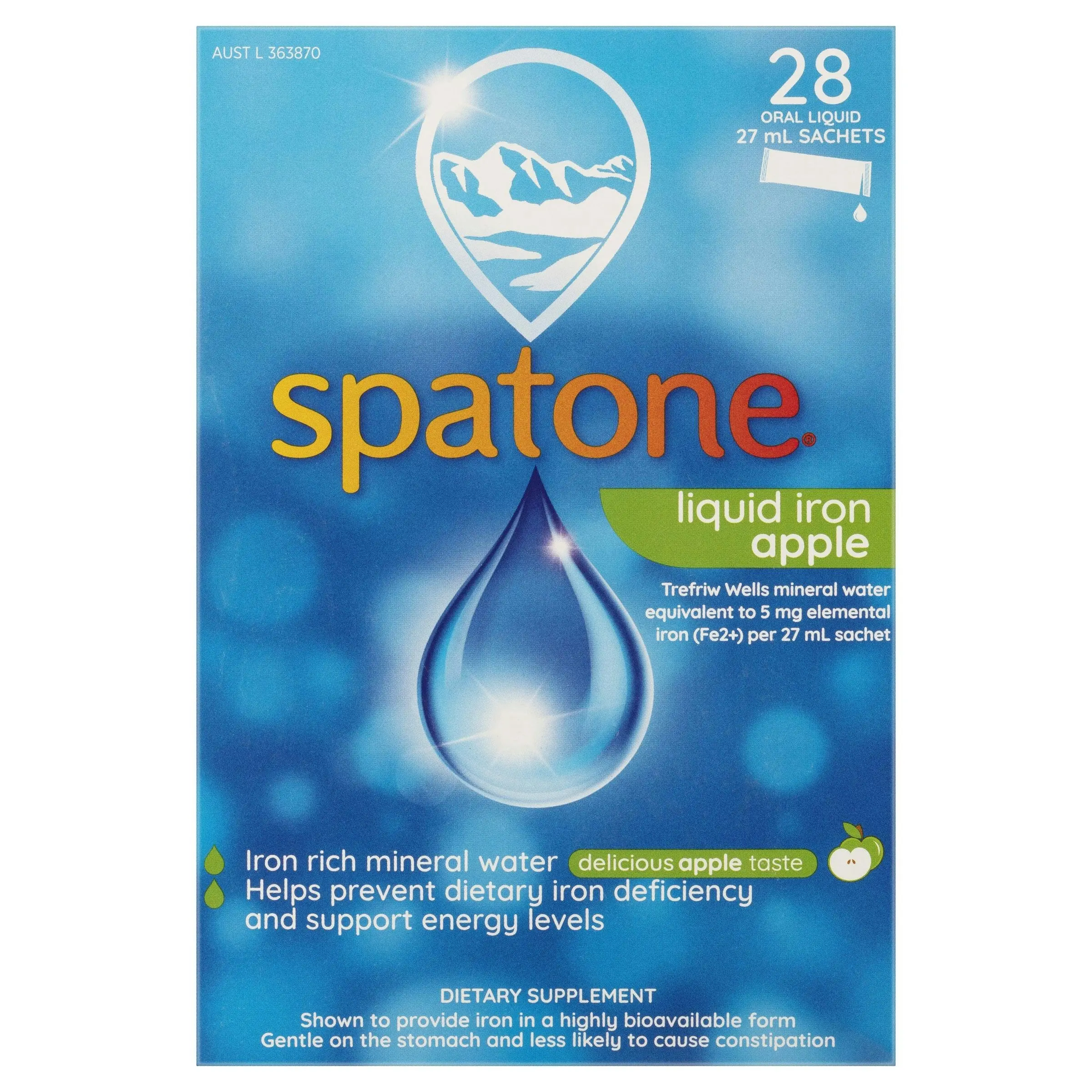 Spatone Liquid Iron Supplement Apple 28 Sachets