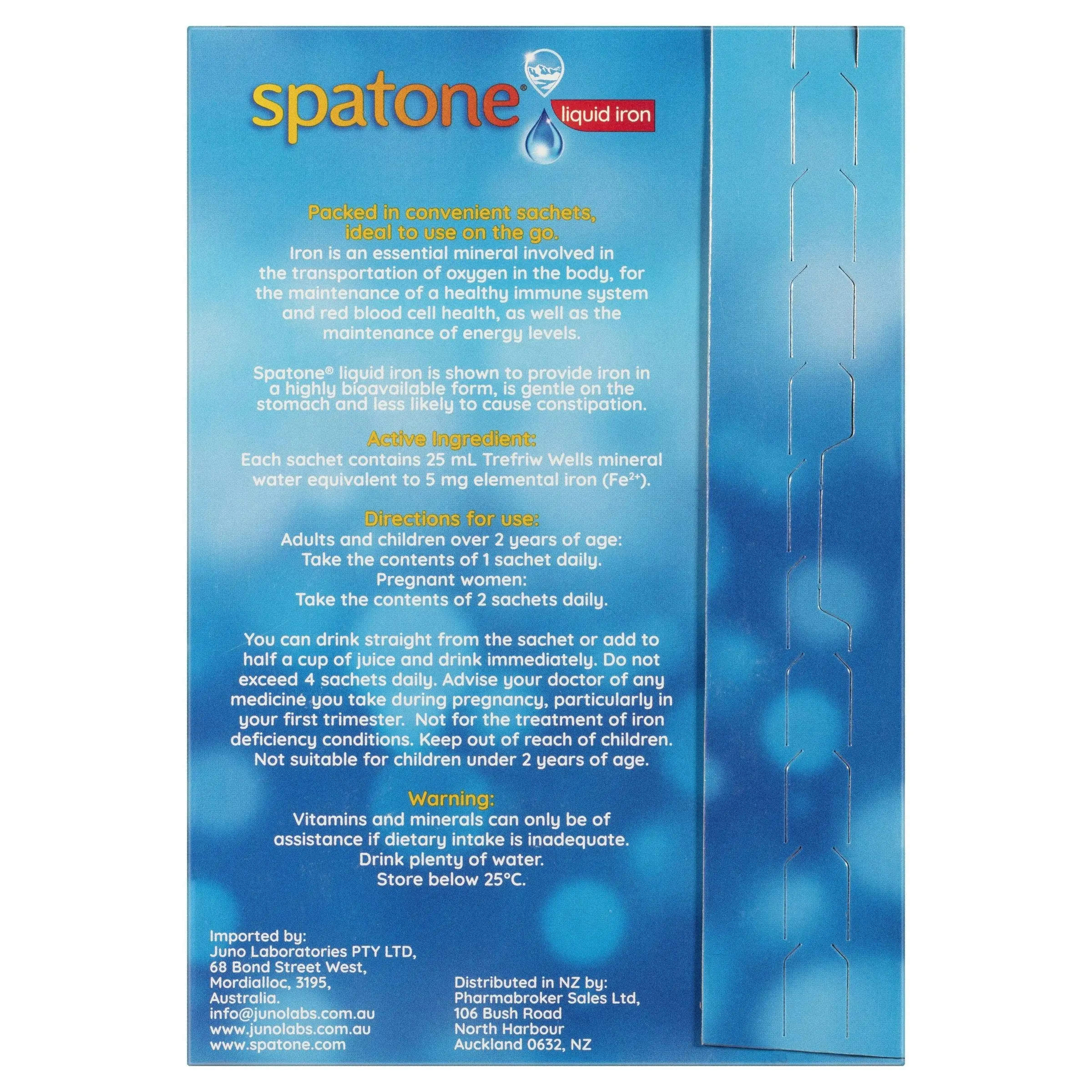 Spatone Liquid Iron Supplement 28 Sachets