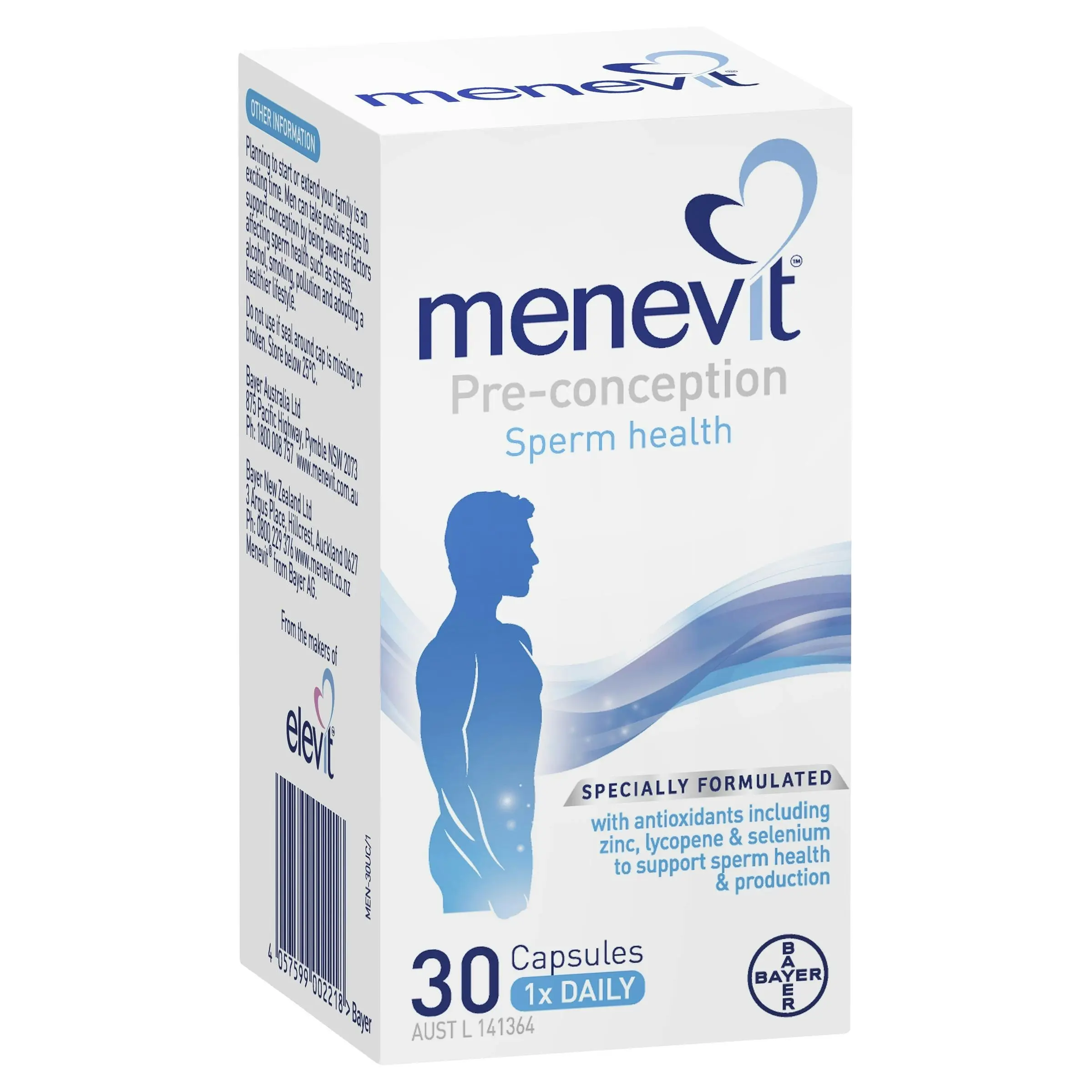 Menevit Pre-Conception Sperm Health Capsules 30 pack