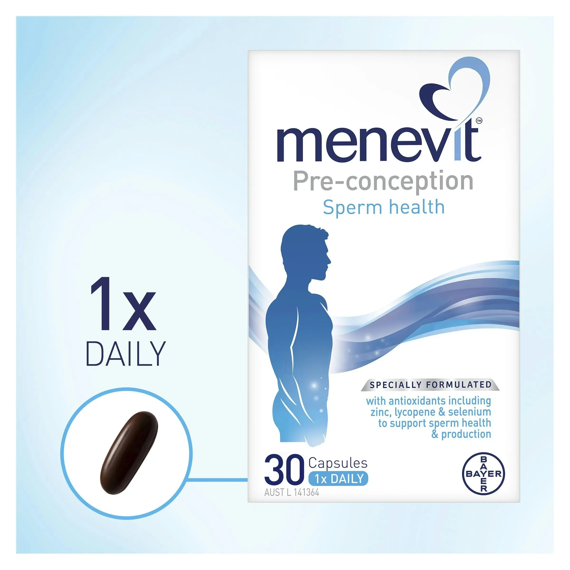 Menevit Pre-Conception Sperm Health Capsules 30 pack