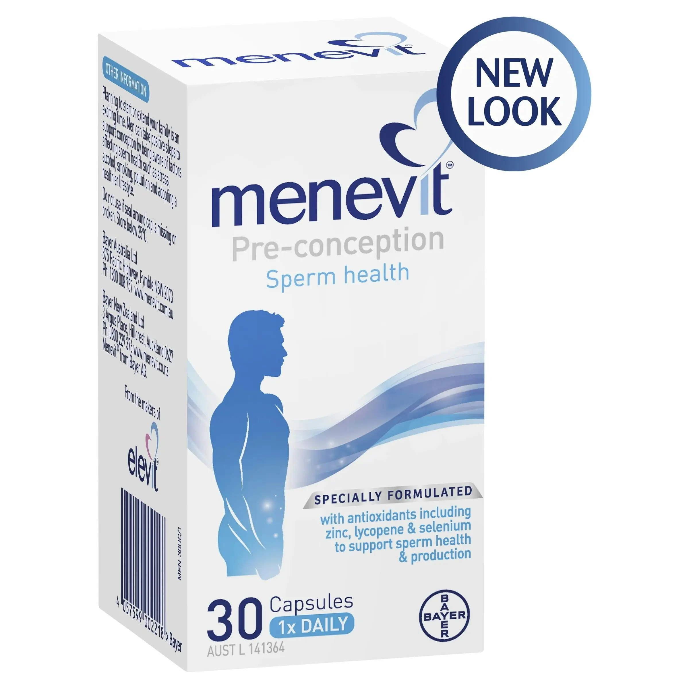 Menevit Pre-Conception Sperm Health Capsules 30 pack