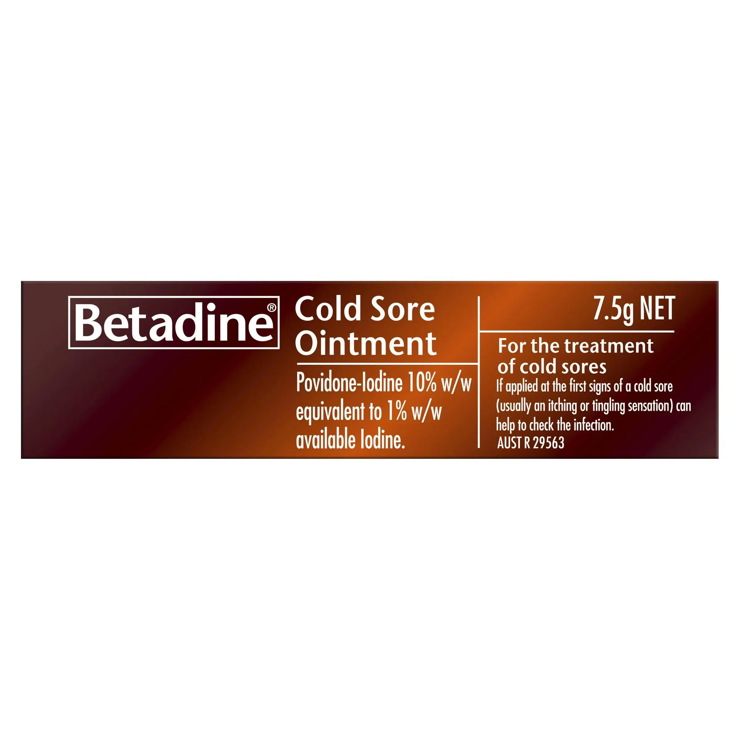 Betadine Cold Sore Ointment Cream 7.5g