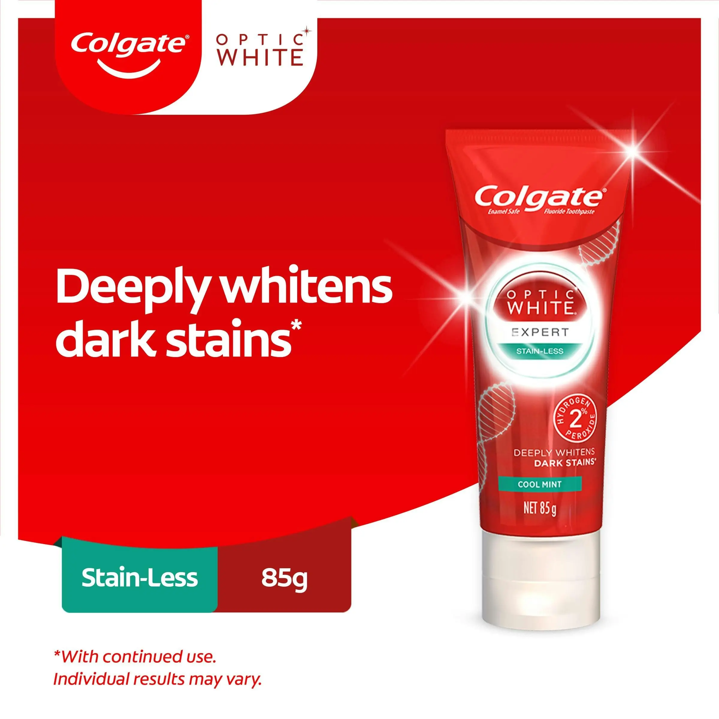 Colgate Toothpaste Optic White Stainless White 85g