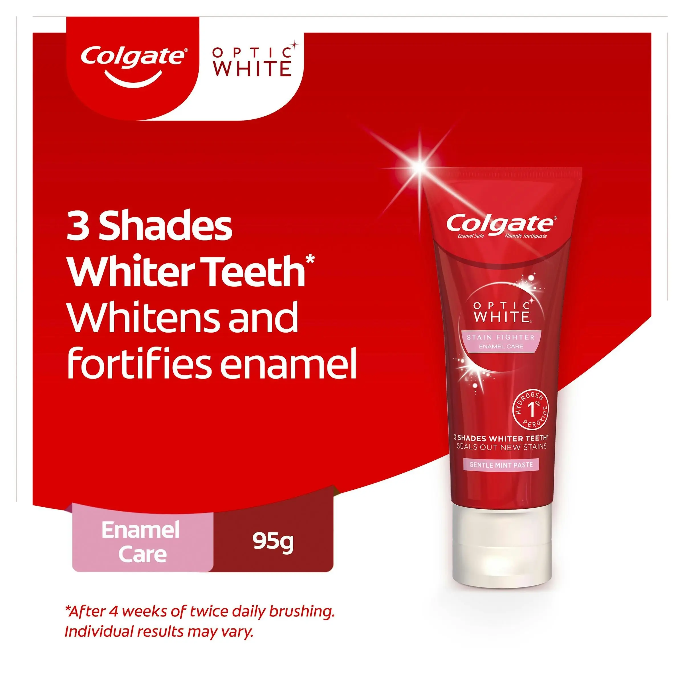 Colgate Optic White Enamel White Toothpaste With Hydrogen Peroxide 95g