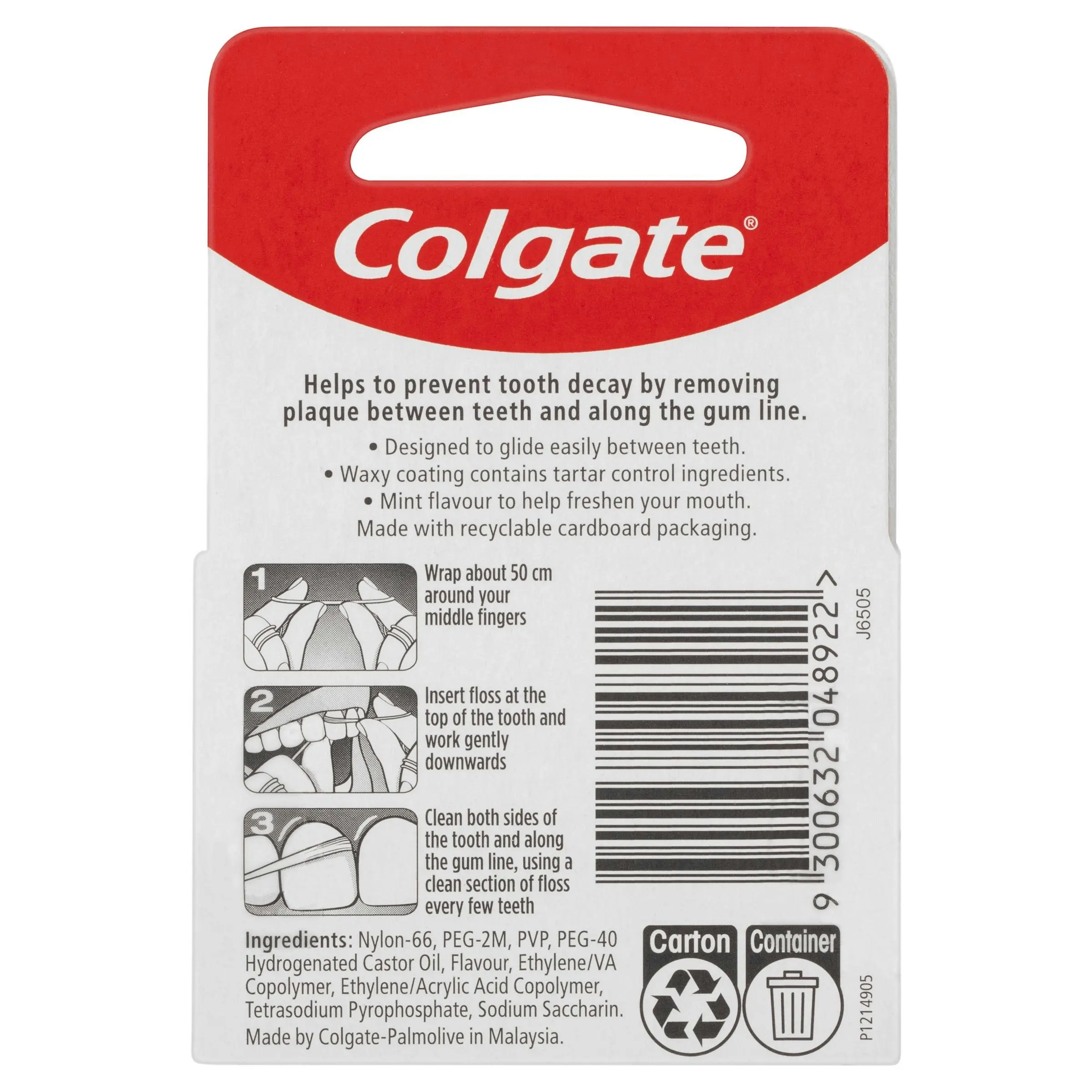 Colgate Total Tartar Control Dental Floss 25m