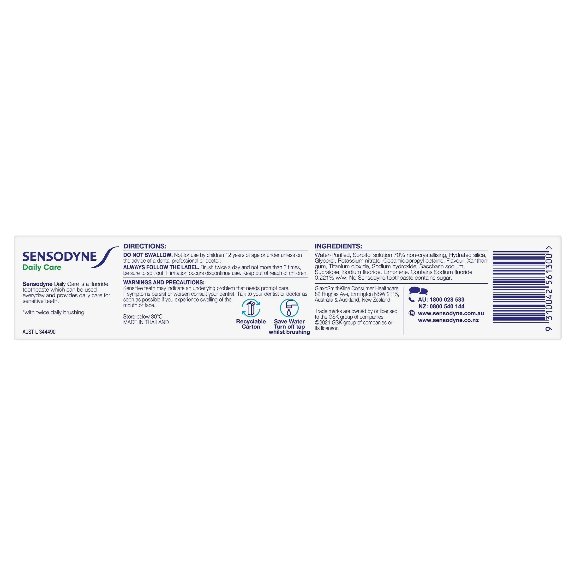 Sensodyne Daily Care Toothpaste 110g