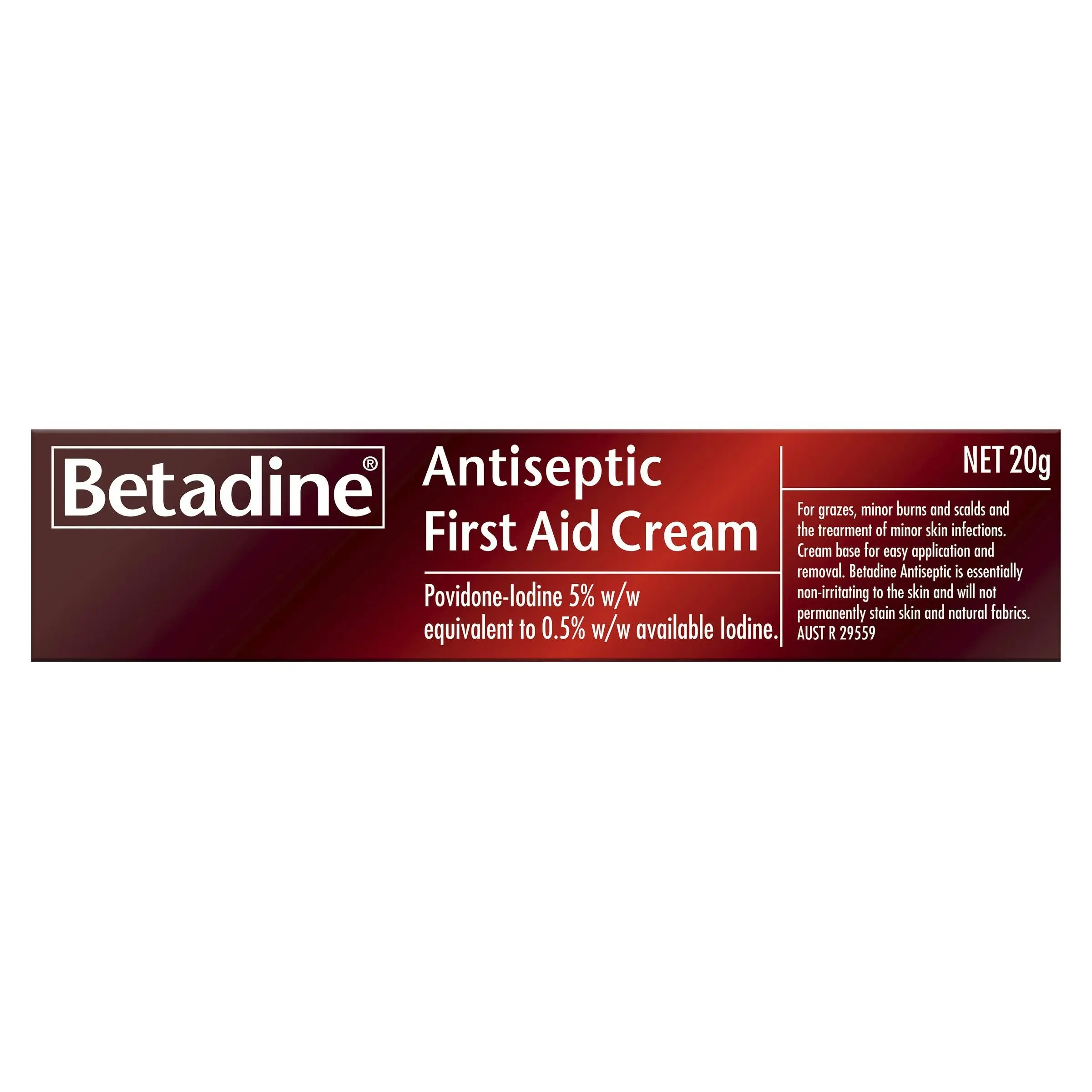 Betadine Antiseptic First Aid Cream 20g