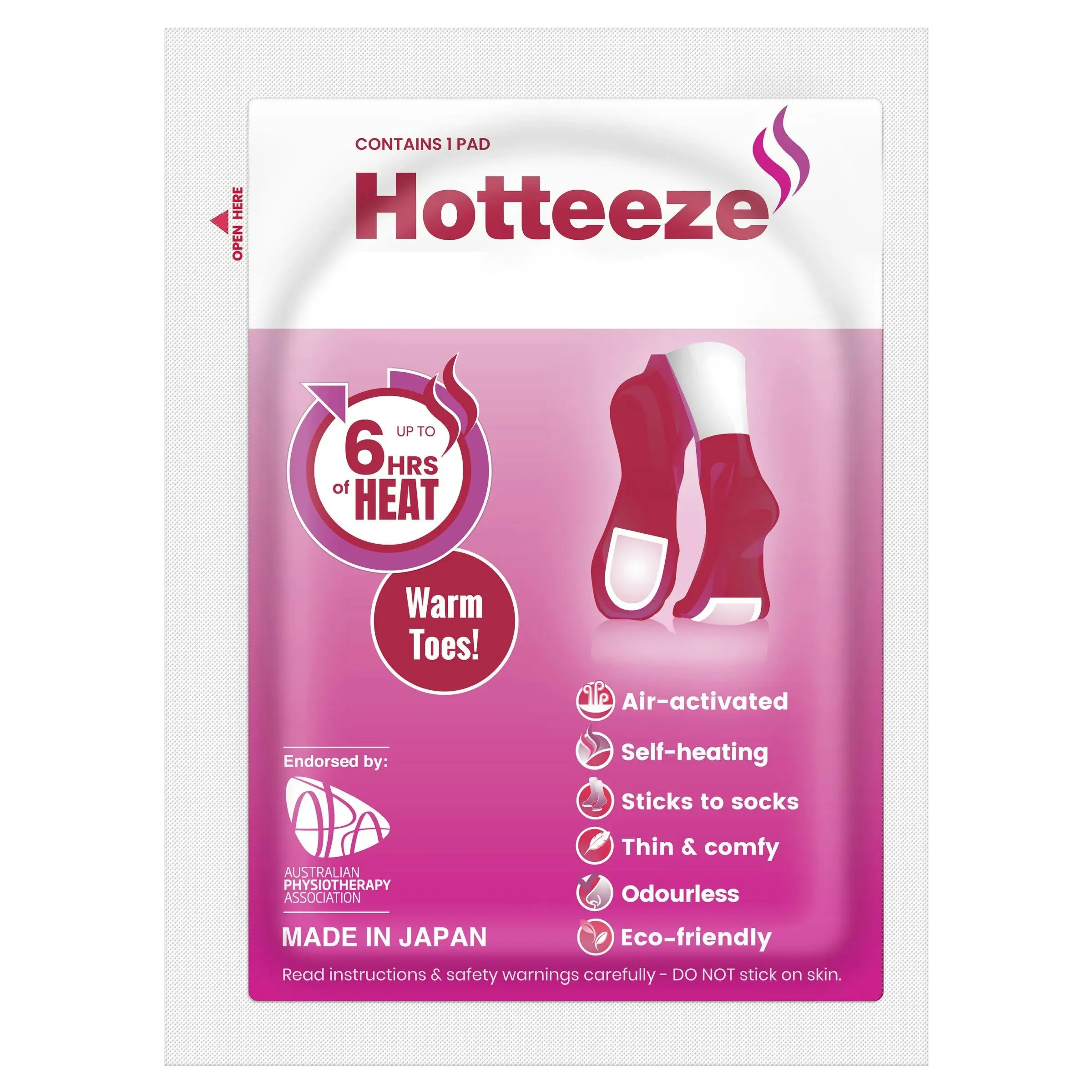 Hotteeze Heat Pads For Feet 5 Pairs