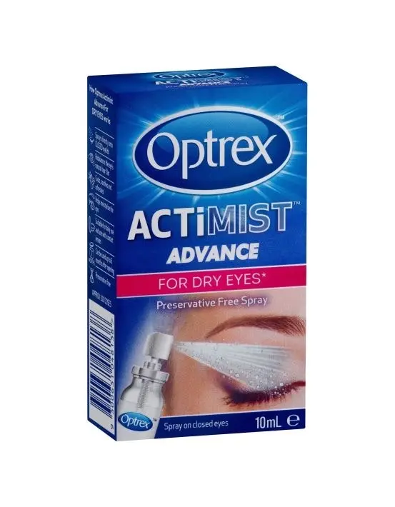 Optrex Advance Actimist Preservative Free Dry Eye Spray 10ml