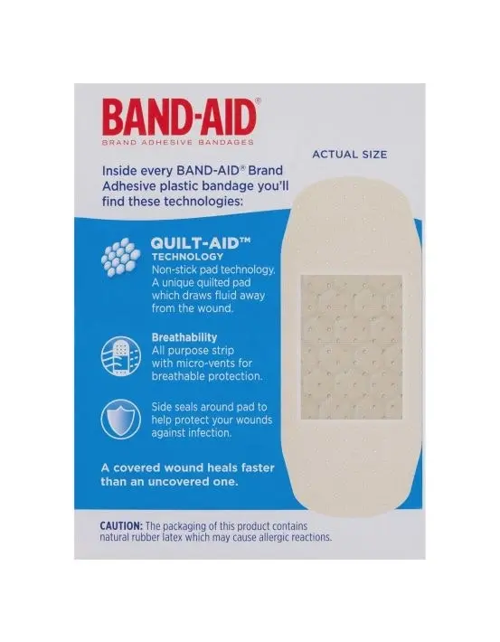 BAND-AID Extra Wide Plastic Strips 40 Pack