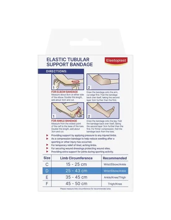 Elastoplast Elastic Tubular Bandage Size D