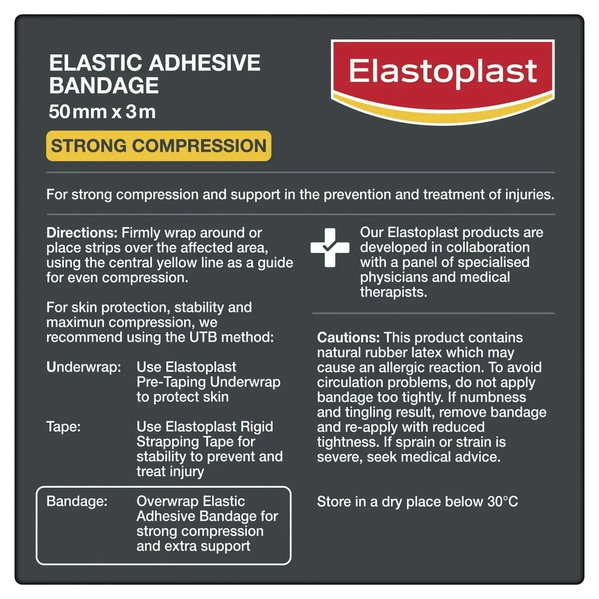 Elastoplast Sport Elastic Adhensive Bandage 5cm x 3m