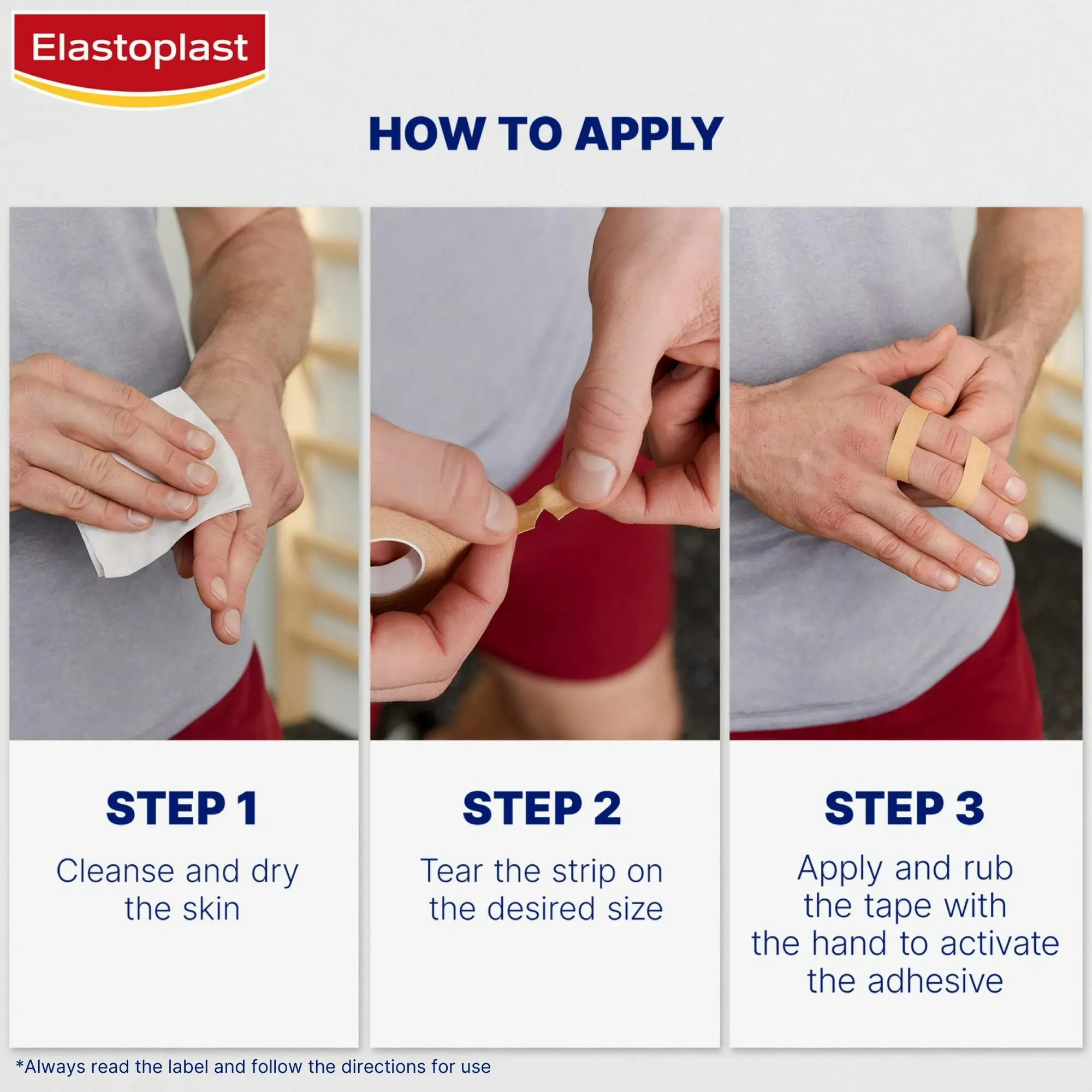 Elastoplast Sport Rigid Strapping Tape 12.5mm x 10m