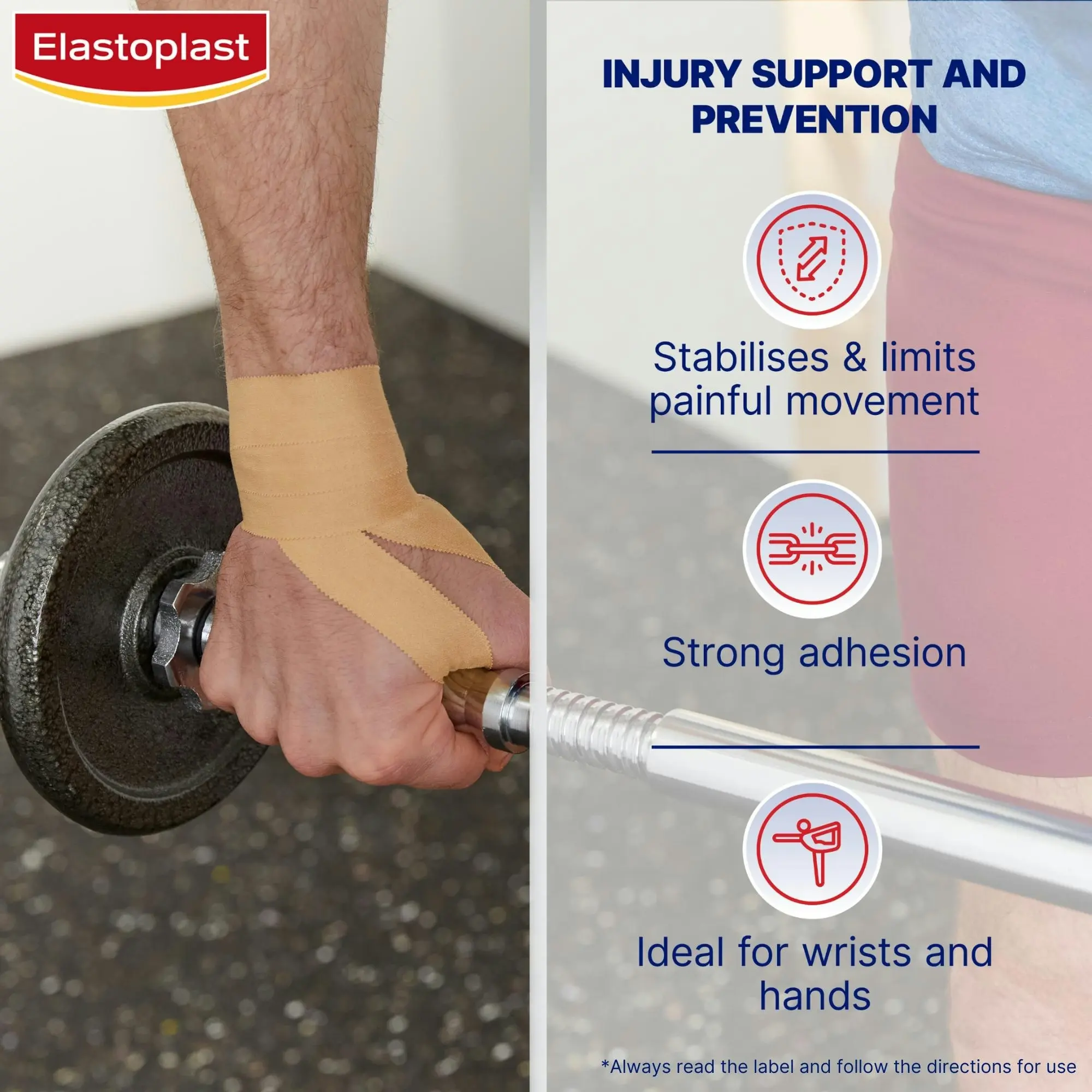 Elastoplast Sport Rigid Strapping Tape 25mm x 10m