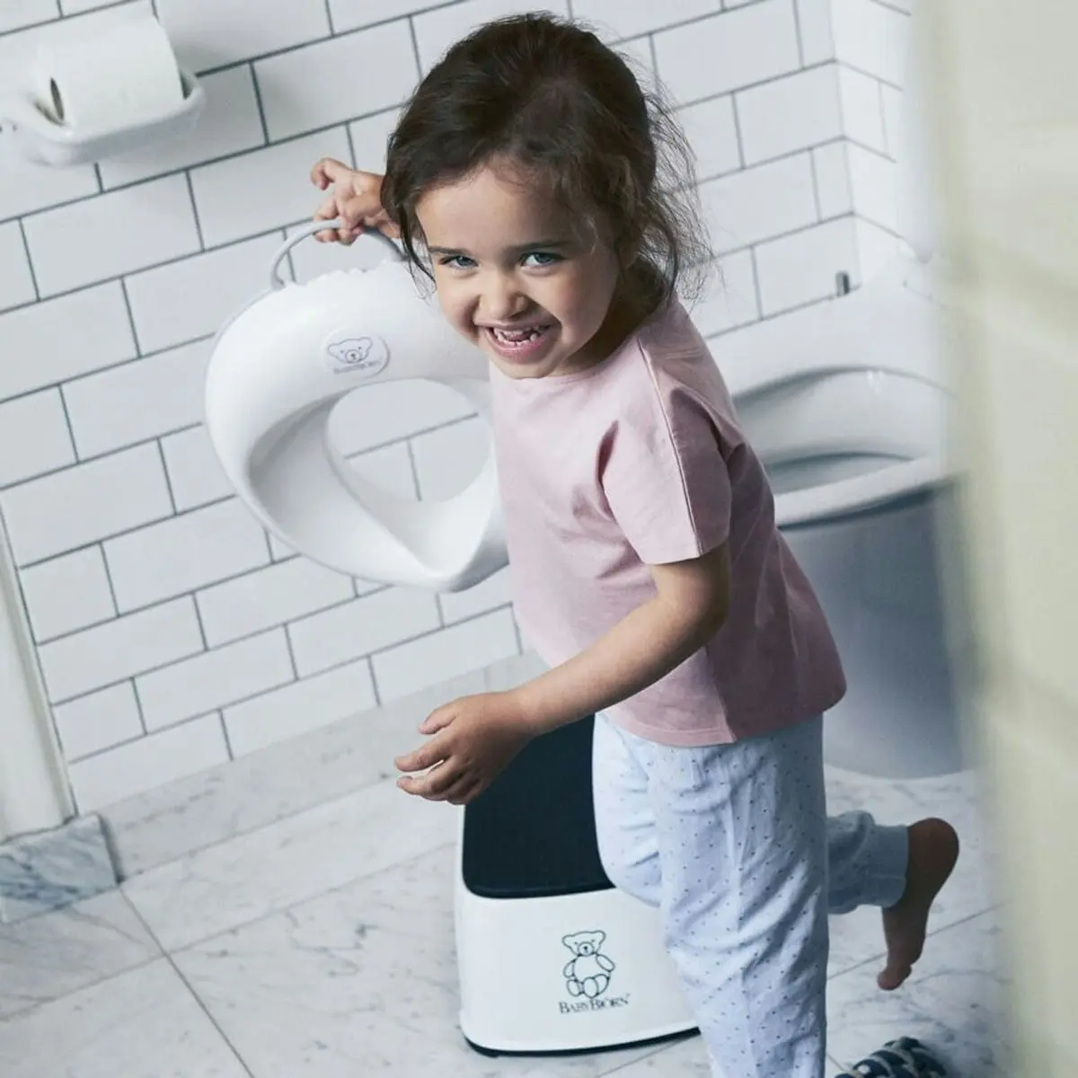 BabyBjorn Toilet Trainer - White/Grey