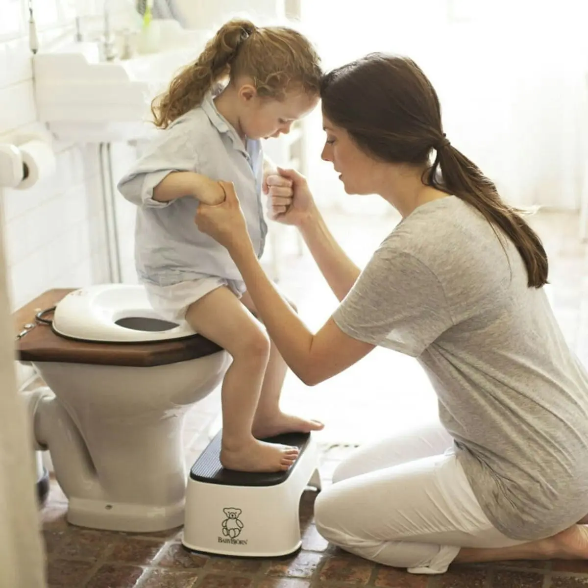 BabyBjorn Toilet Trainer - White/Grey