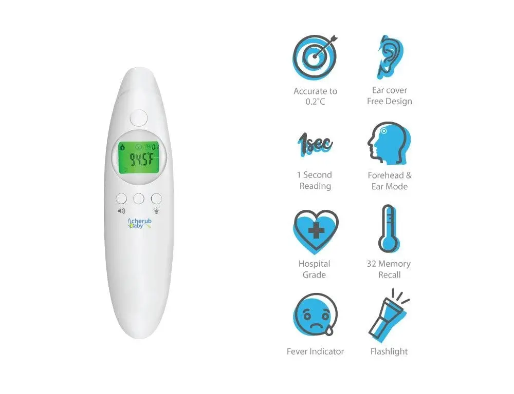 Cherub Baby 4 in 1 Infrared Digital Ear Forehead Thermometer