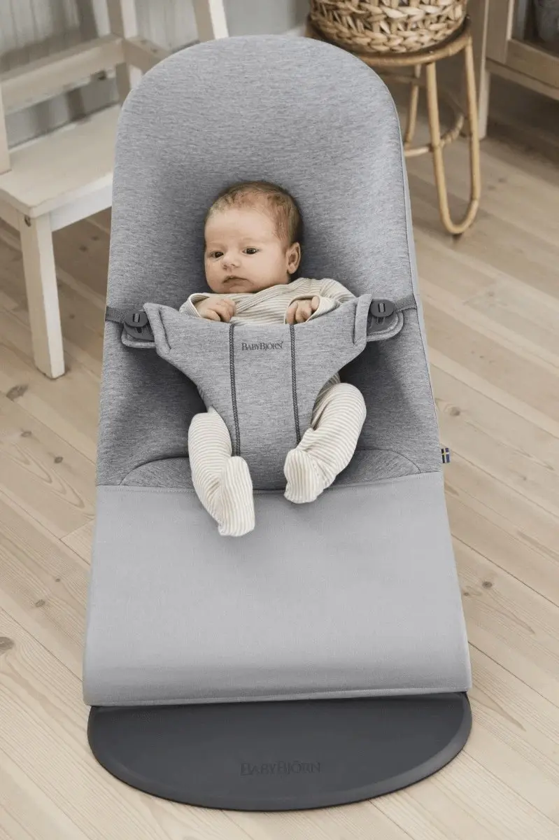 BabyBjorn Bouncer Bliss Soft Selection - Light Grey 3D Jersey