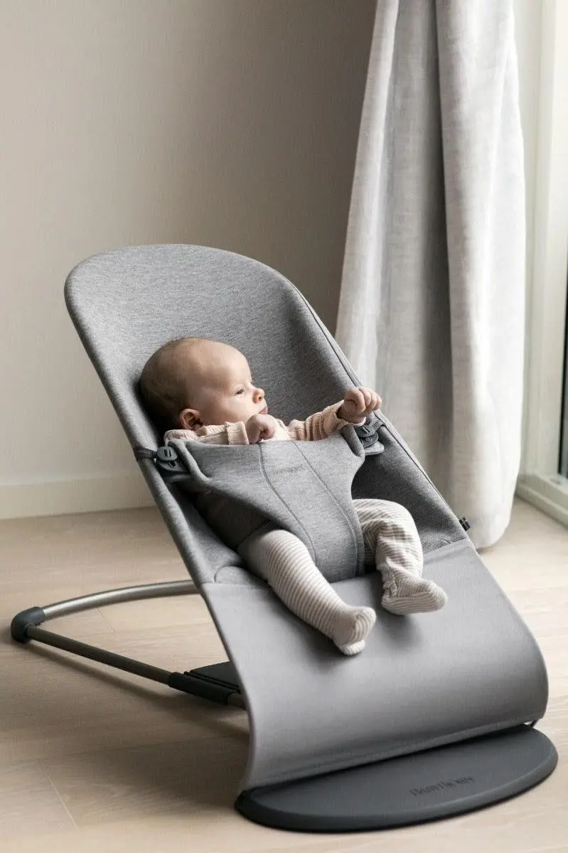 BabyBjorn Bouncer Bliss Soft Selection - Light Grey 3D Jersey