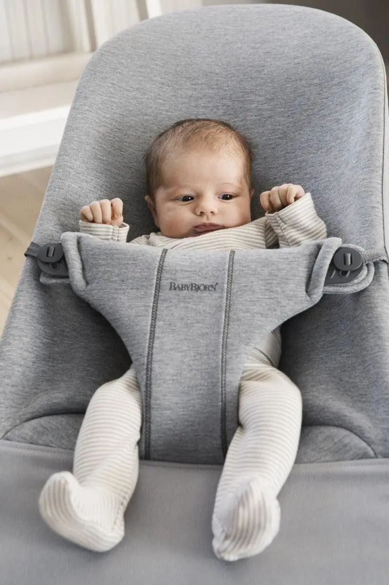 BabyBjorn Bouncer Bliss Soft Selection - Light Grey 3D Jersey