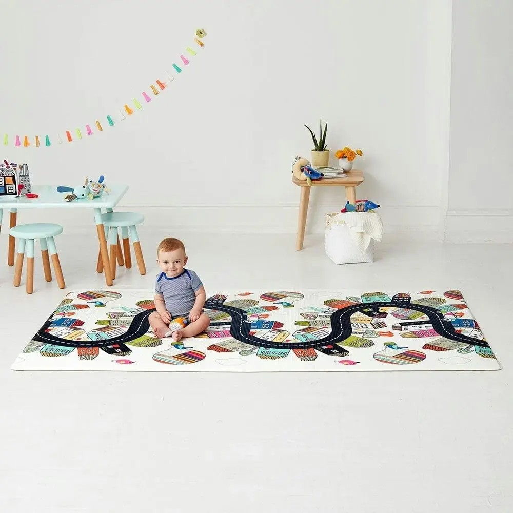 Skip Hop Doubleplay Reversible Playmat - Vibrant Village/Sketch Triangle