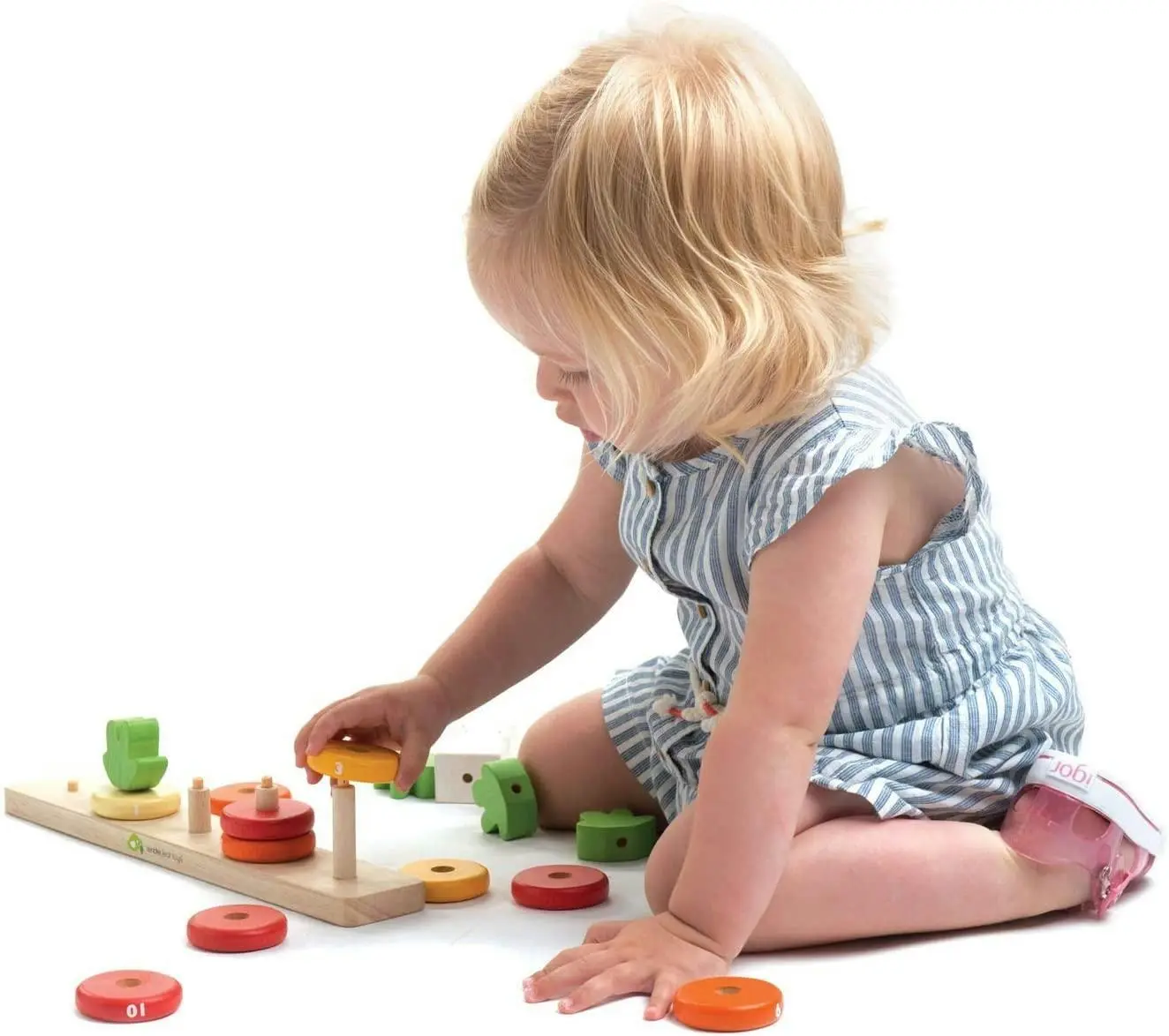 Tender Leaf Toys Counting Carrots Wooden Stacker