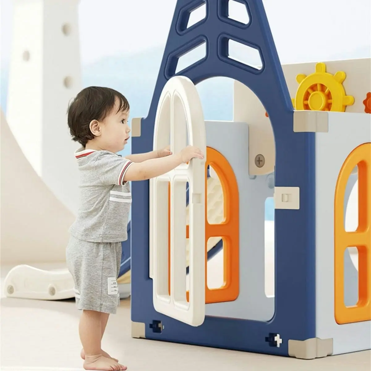 All 4 Kids Hunter Pirate Ship Baby Slider Play Center