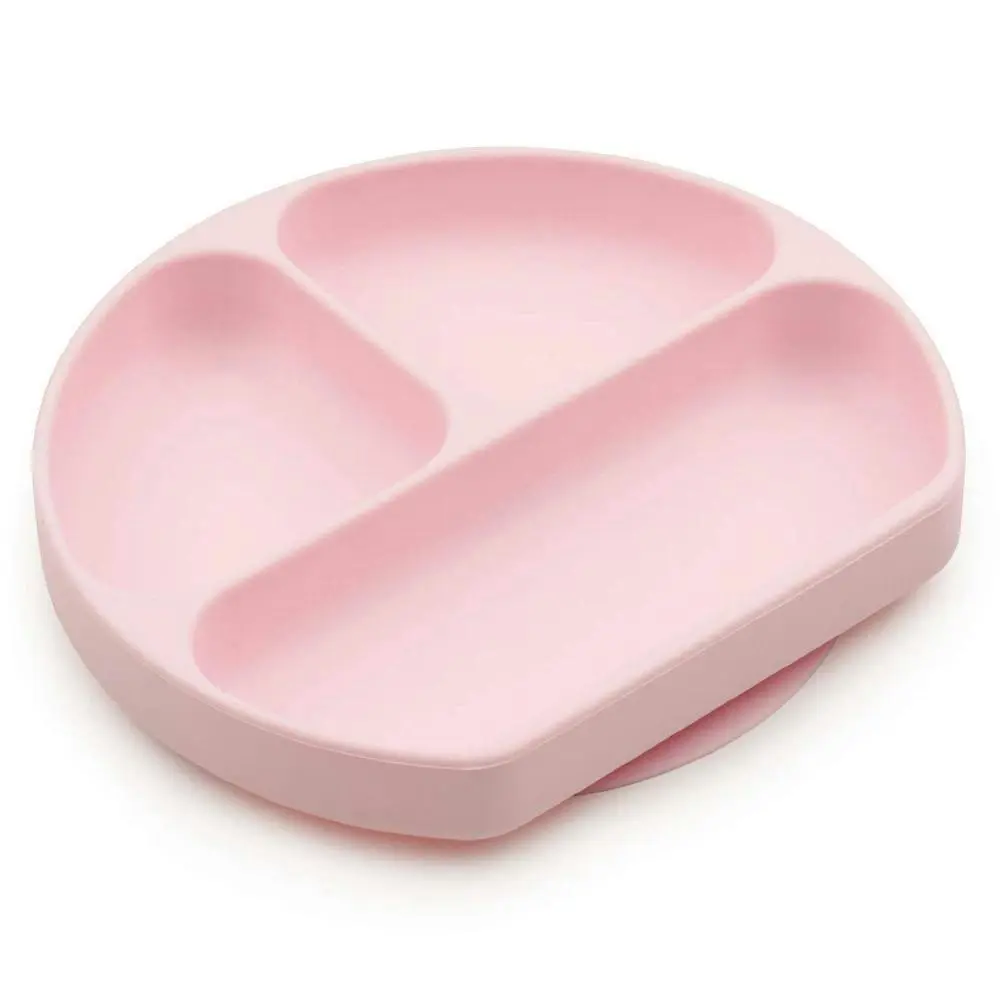 Bumkins Silicone Grip Dish - Pink