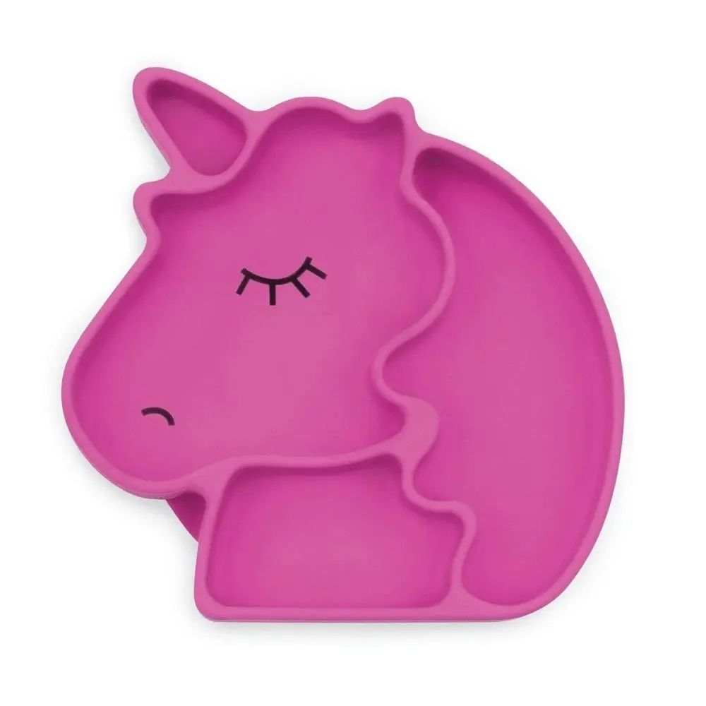 Bumkins Silicone Grip Dish - Unicorn