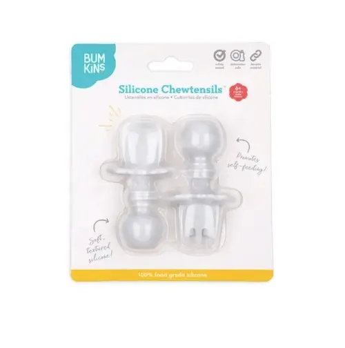 Bumkins Silicone chewtensils - Marble